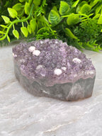 Amethist met Calciet balletjes ellips by KEY LIME STORE