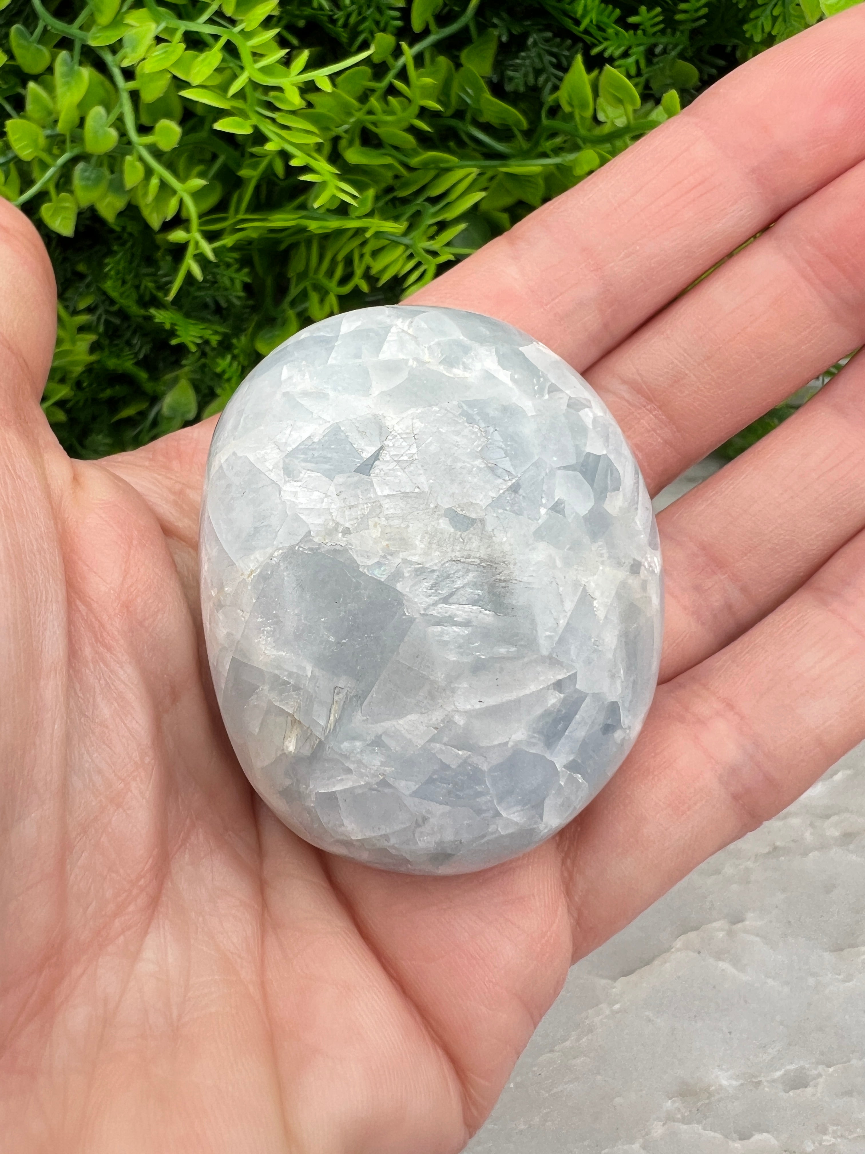 Blue Calcite Tumbled Stone (5 cm)