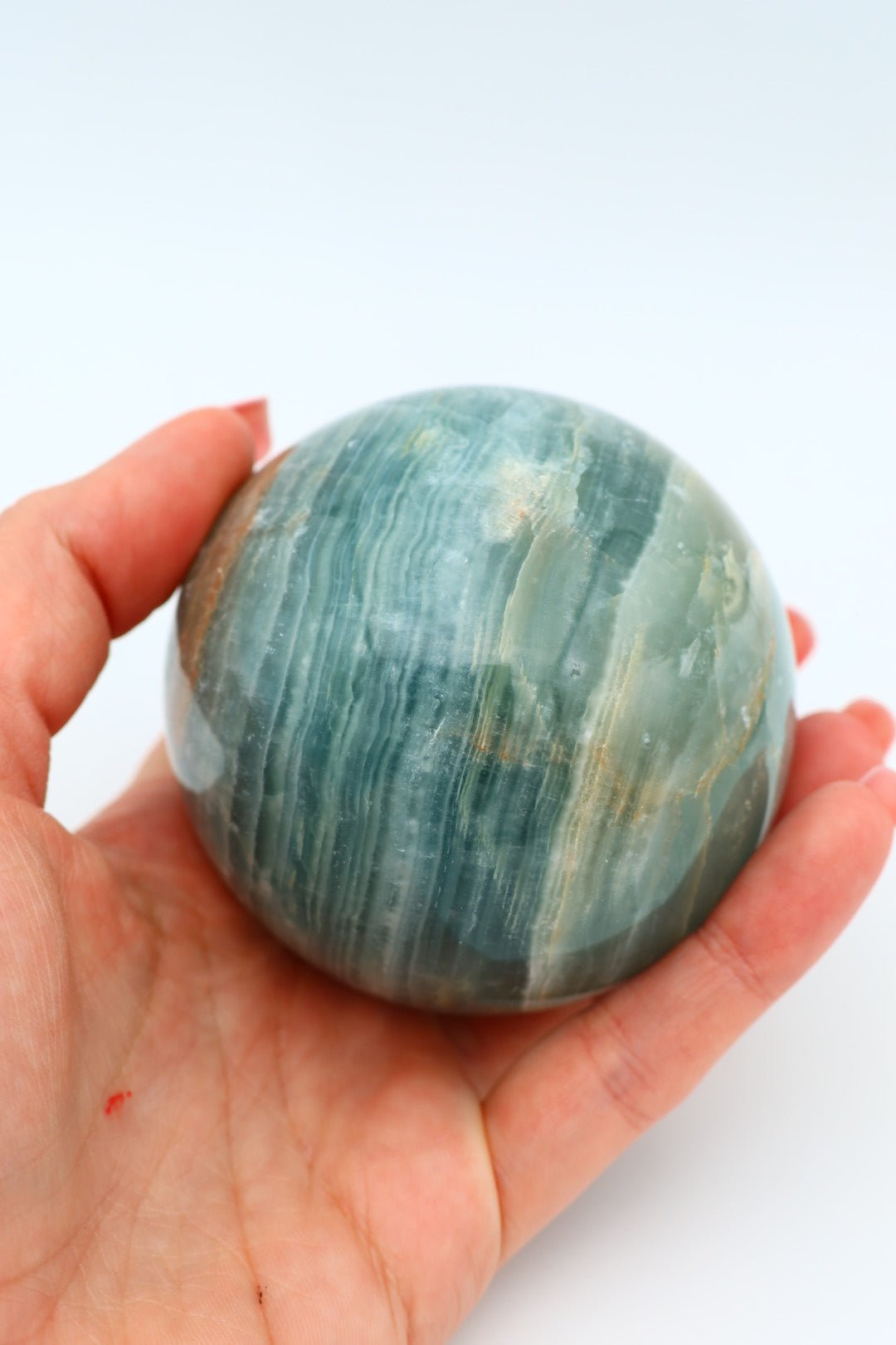 Blaue Onyx-Kugel 0,555 kg von KEY LIME STORE