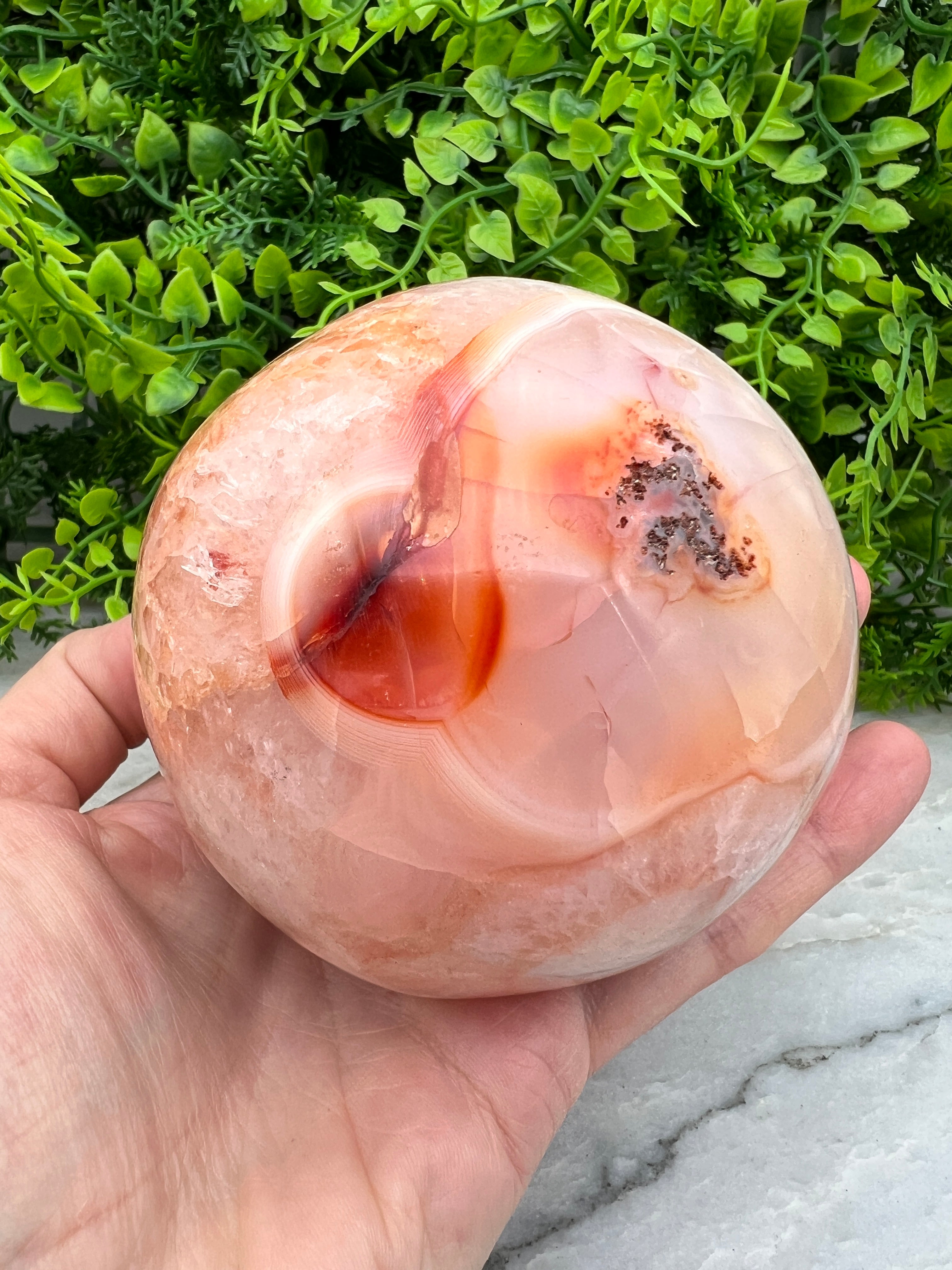 Carneool bol (85 mm)