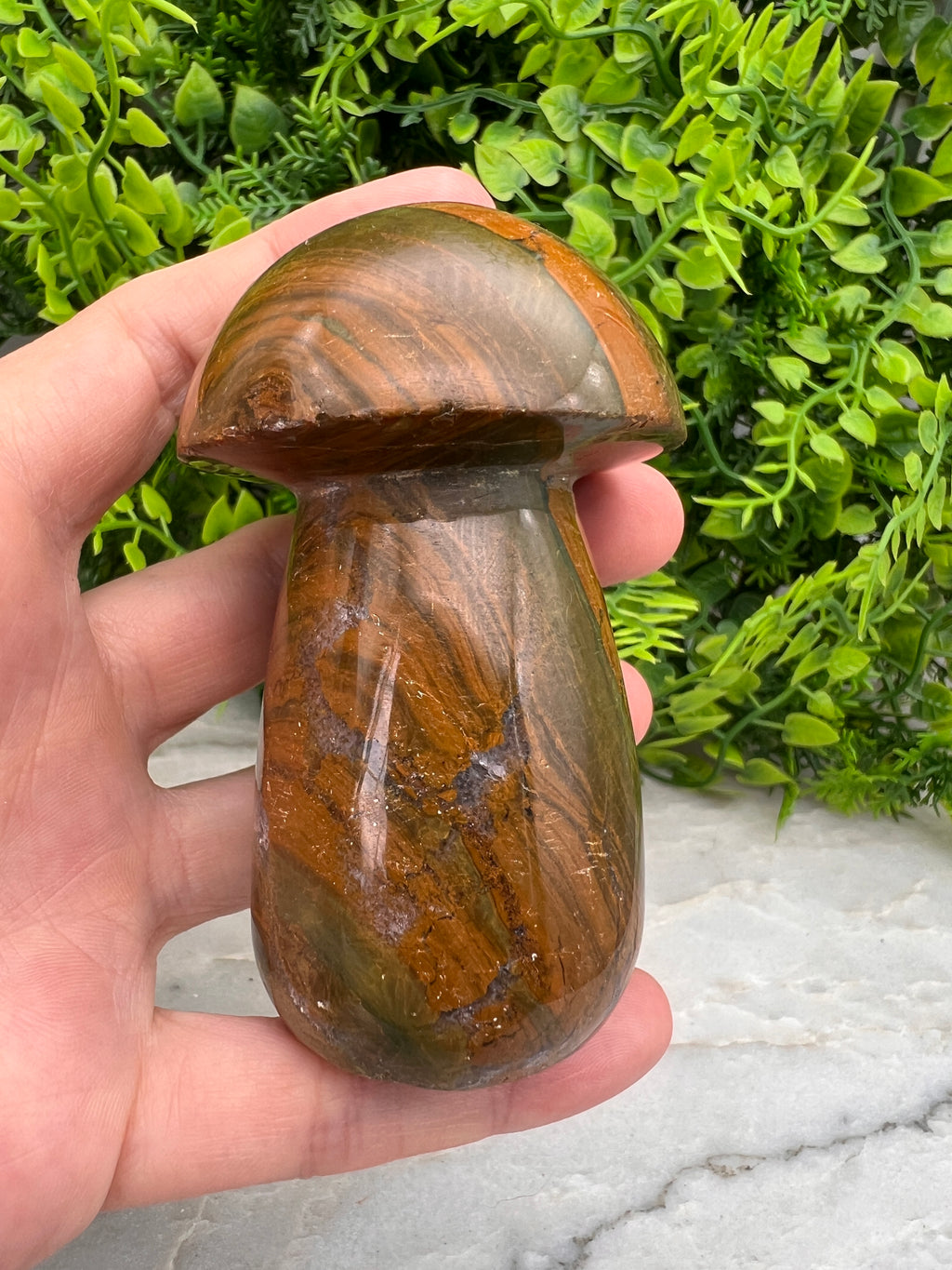 Oceaan Jaspis paddenstoel (8 cm)