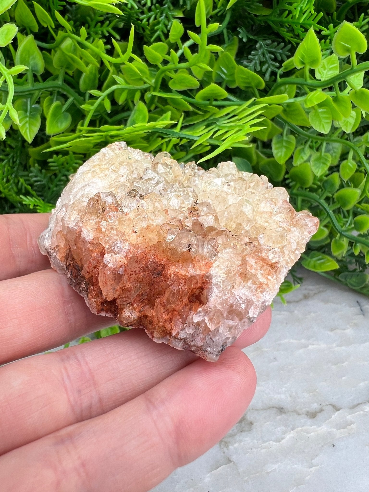 Citrin (gebrannter Amethyst) – Cluster (6 cm) von KEY LIME STORE