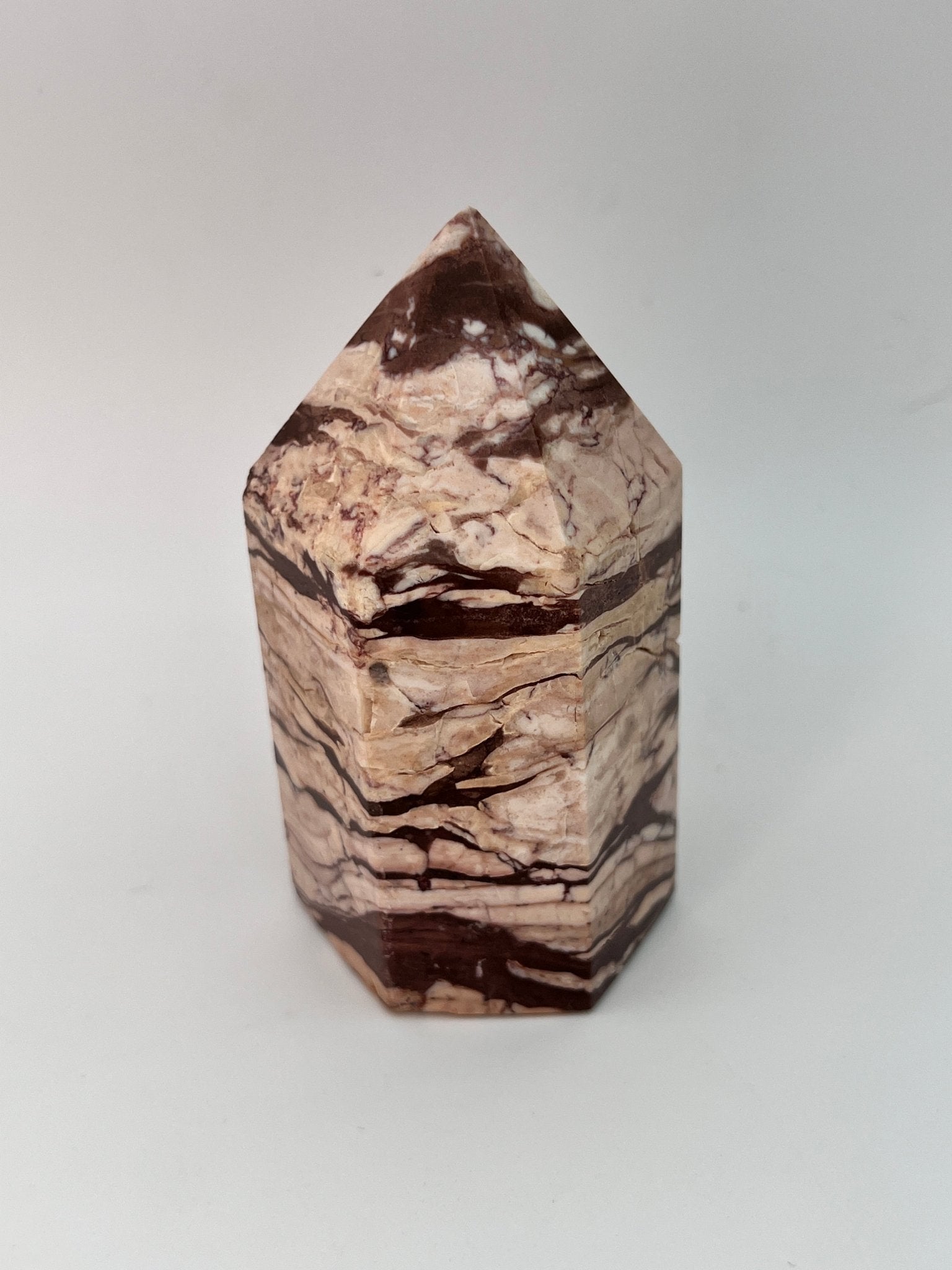 Zebra-Jaspis-Turm 0,252 kg von KEY LIME STORE