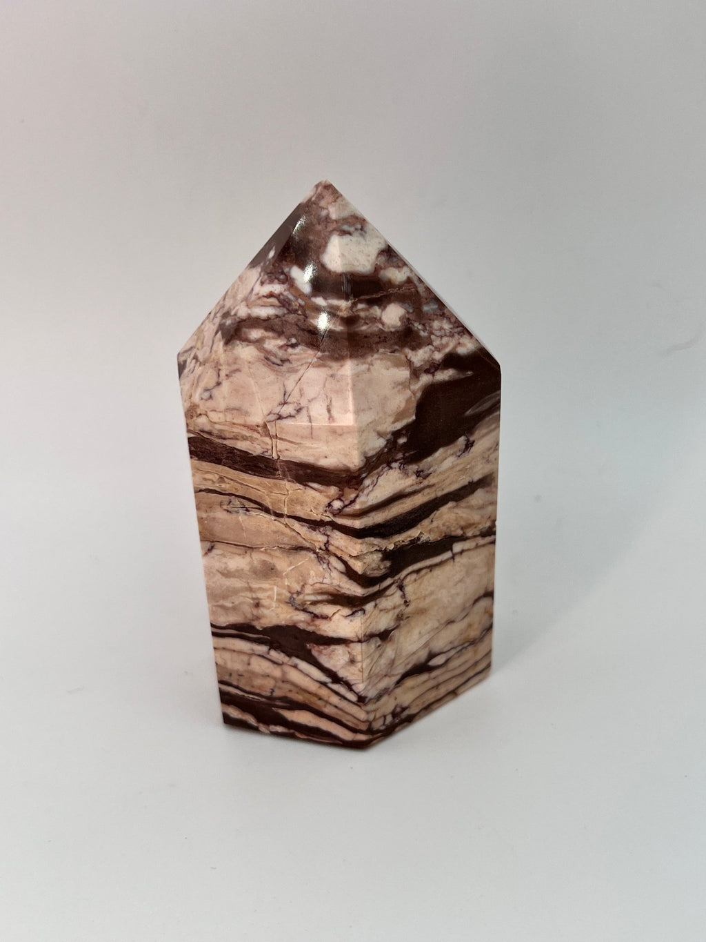 Zebra-Jaspis-Turm 0,252 kg von KEY LIME STORE