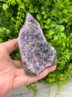 Amethist cluster cut base
