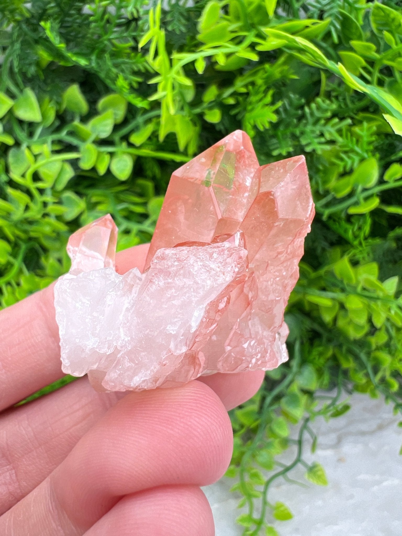 Red Healer (Hematoïde kwarts) cluster (4 cm) by KEY LIME STORE