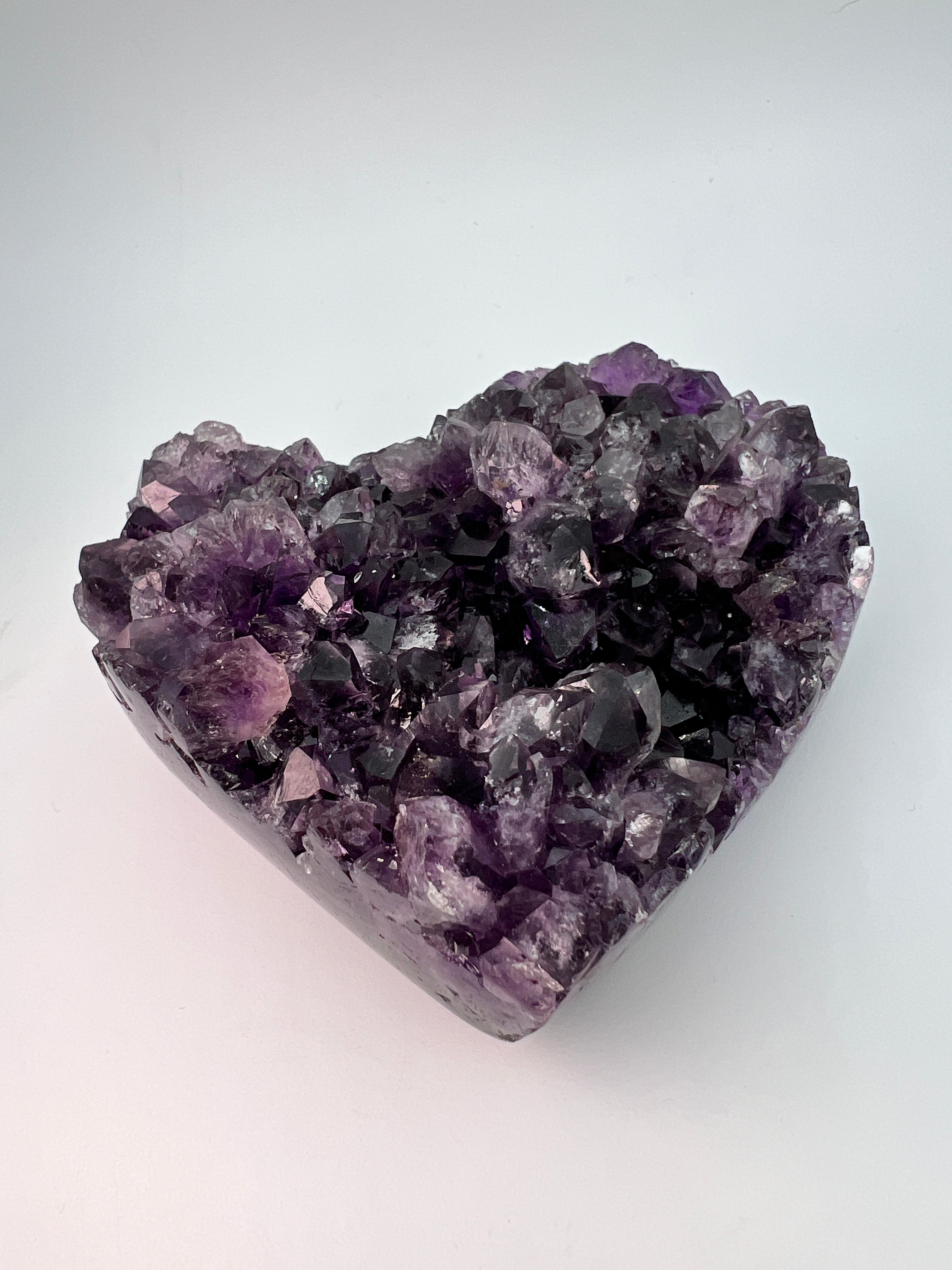 Groot amethist hart – hoge kwaliteit - 0.522 kg