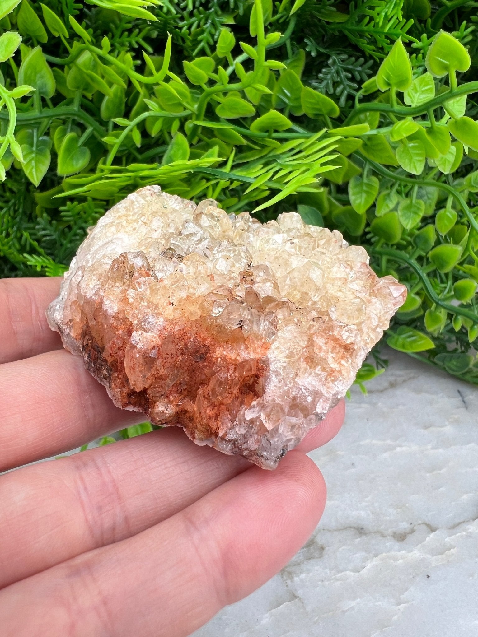 Citrin (gebrannter Amethyst) – Cluster (6 cm) von KEY LIME STORE