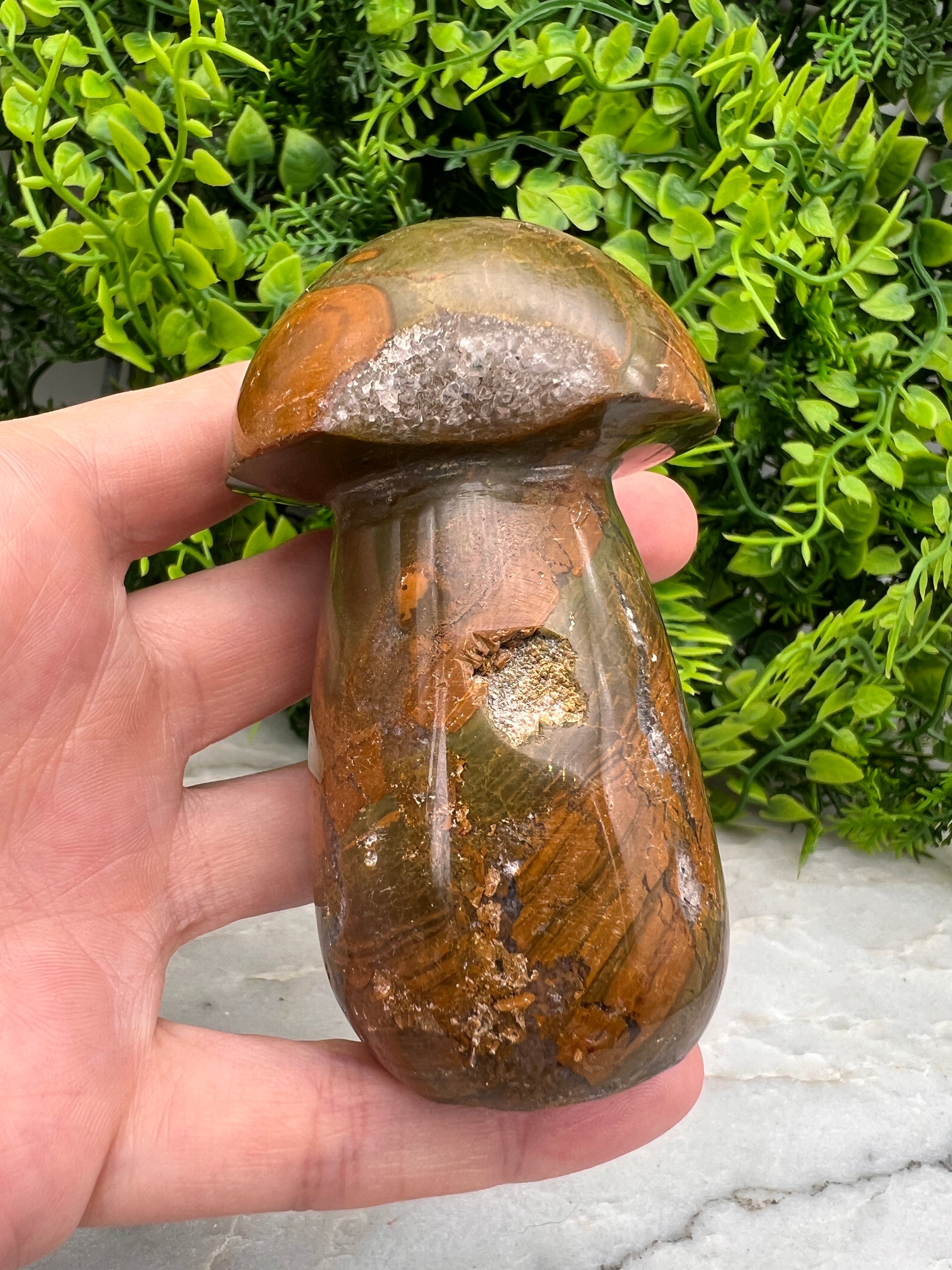 Oceaan Jaspis paddenstoel (8 cm)
