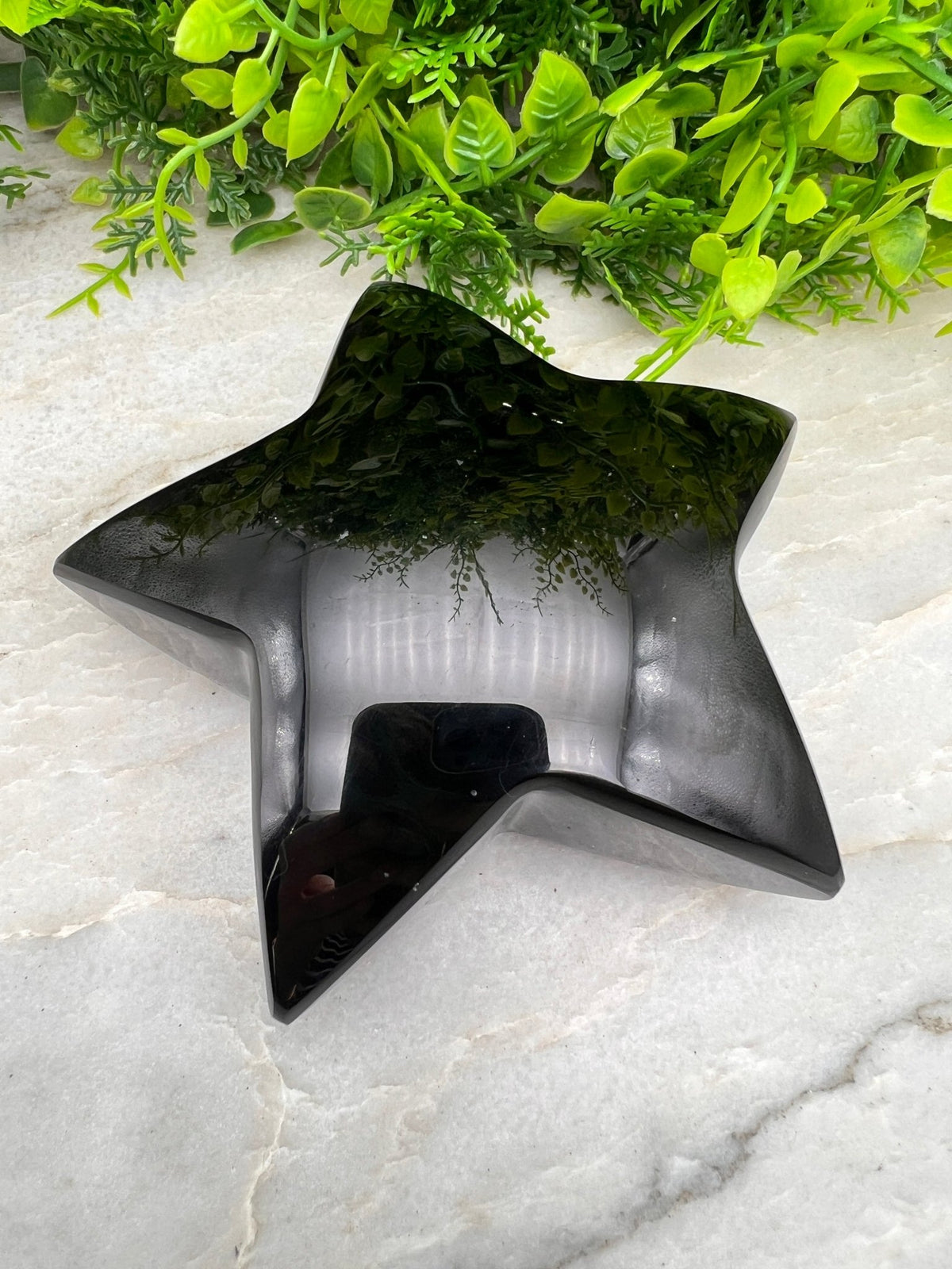 Zwarte Obsidiaan ster by KEY LIME STORE