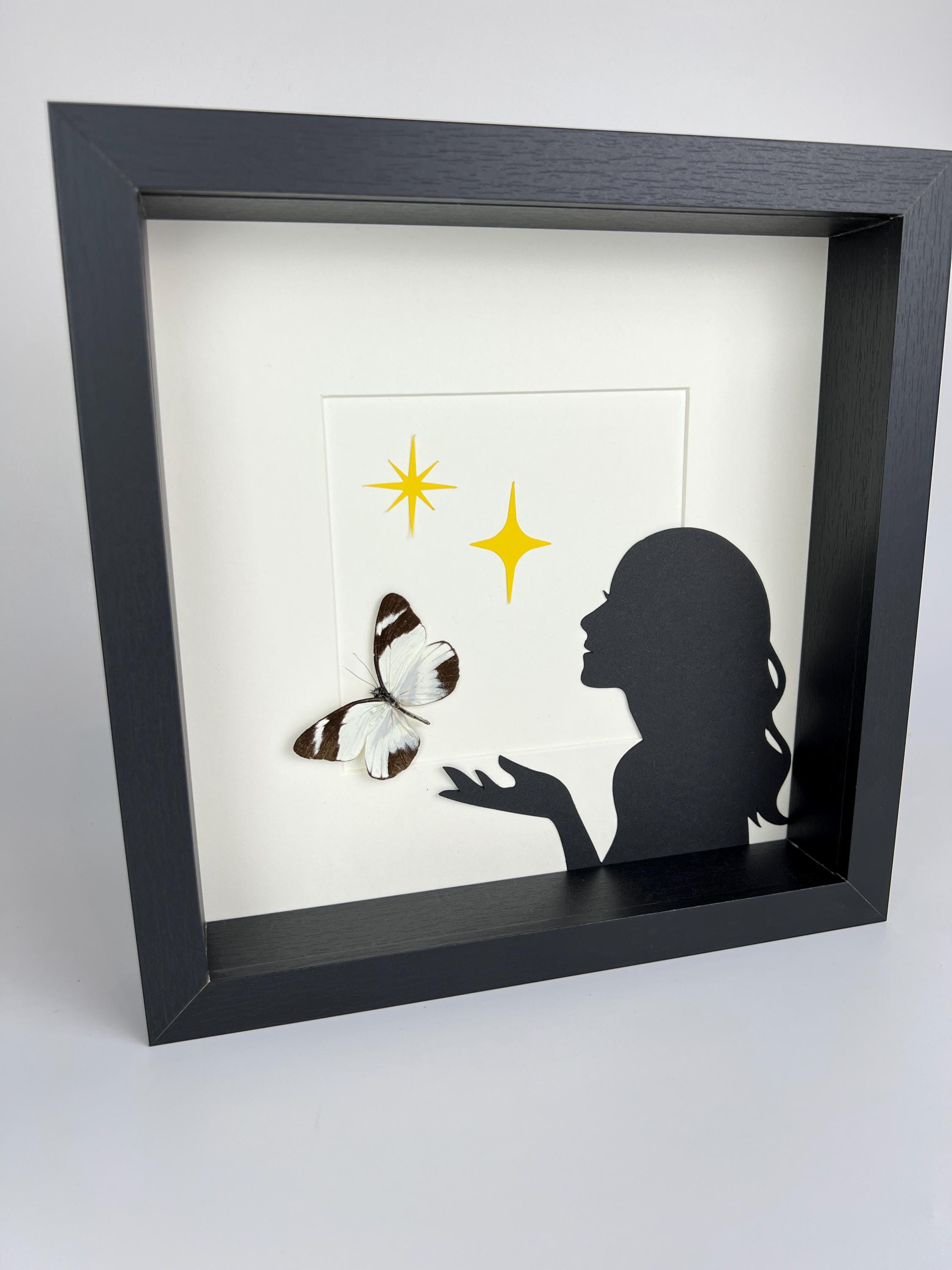 Perrhybris Pamela met print in lijst