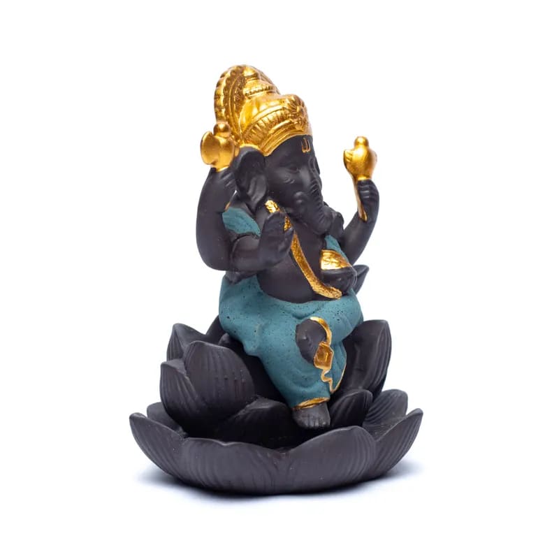 Backflow wierookbrander Ganesha (9x8x12cm) waterval