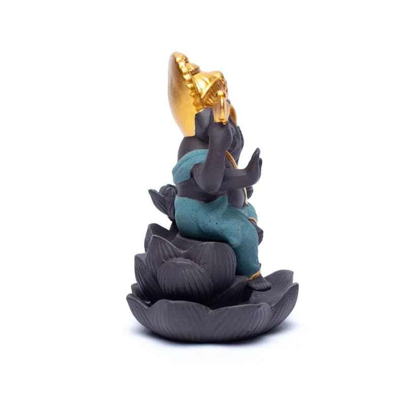 Backflow wierookbrander Ganesha (9x8x12cm) waterval