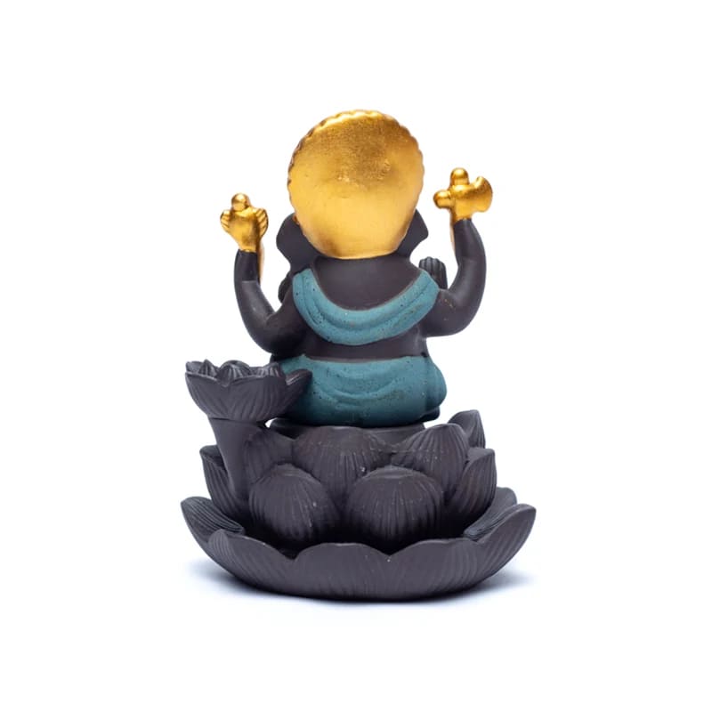 Backflow wierookbrander Ganesha (9x8x12cm) waterval