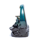Backflow wierookbrander maan (10x12x8cm), waterval