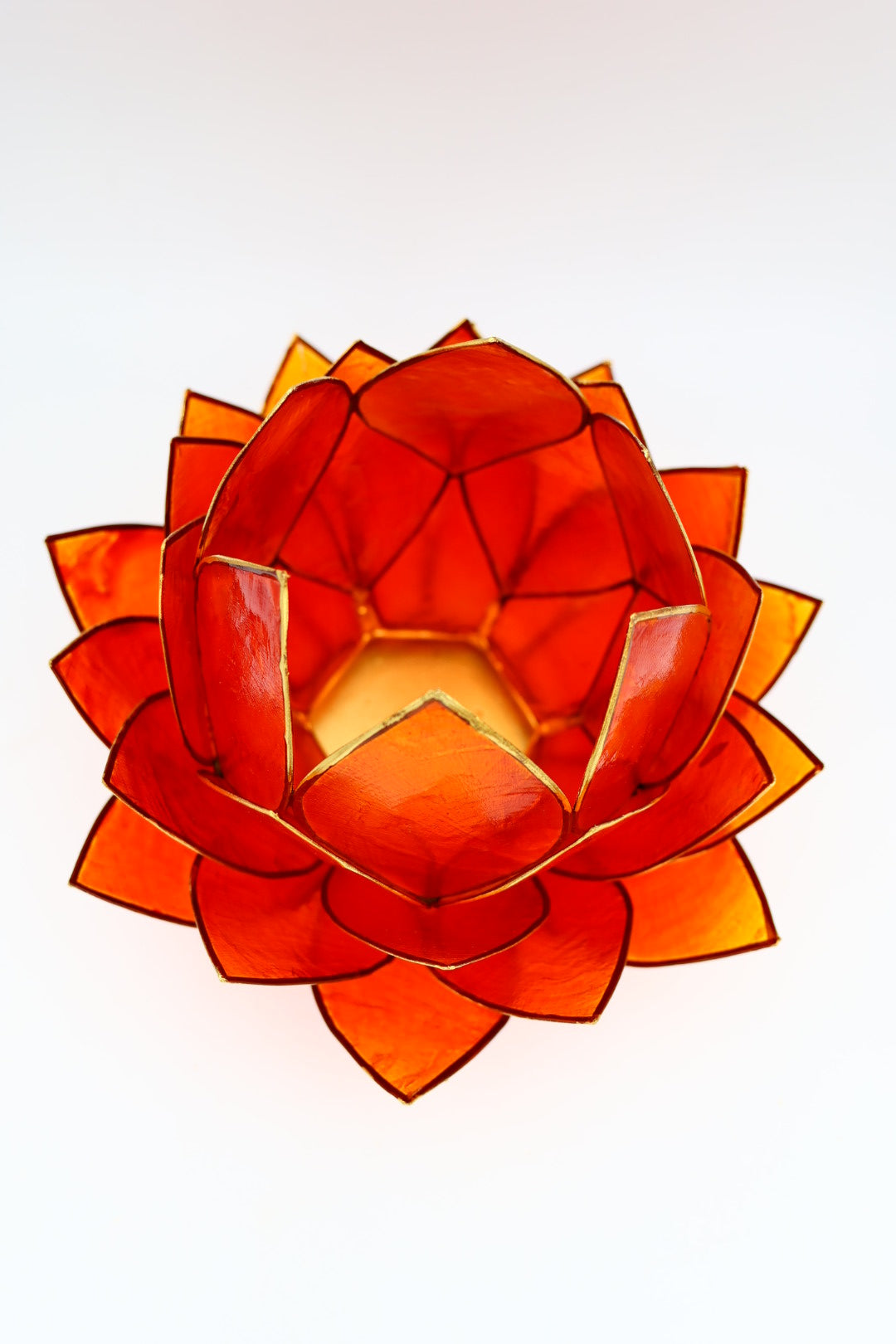 Capizschelpen kaarsenhouder