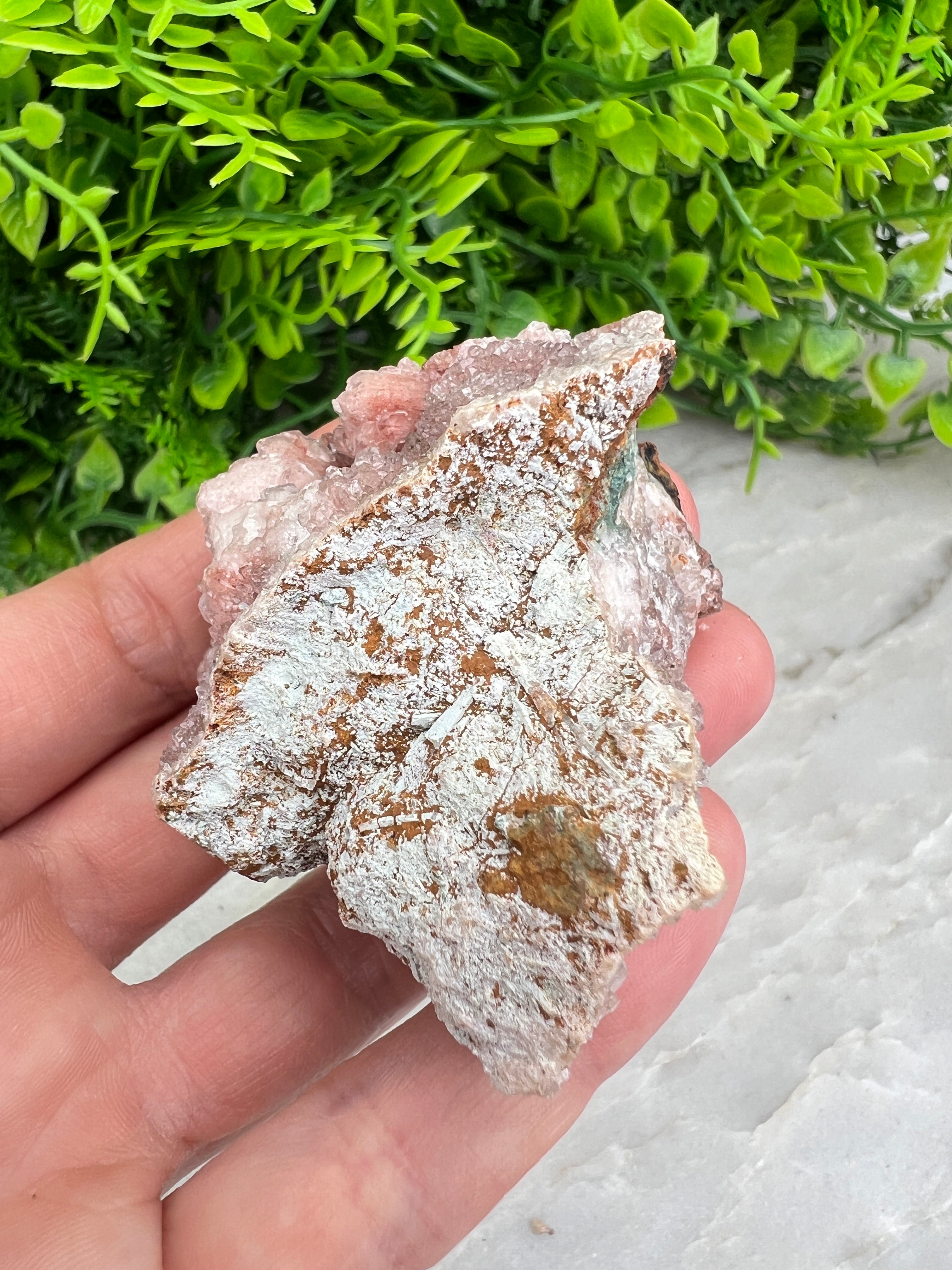 Roze Amethist cluster (5 cm)