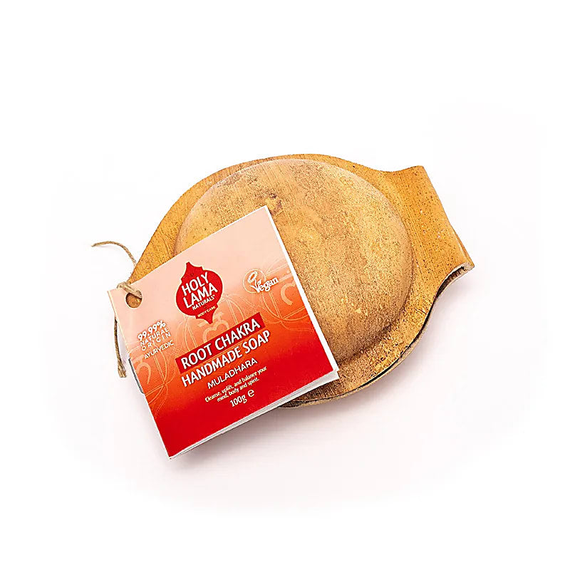 Carrot chakra soap wortel palmblad (100g)