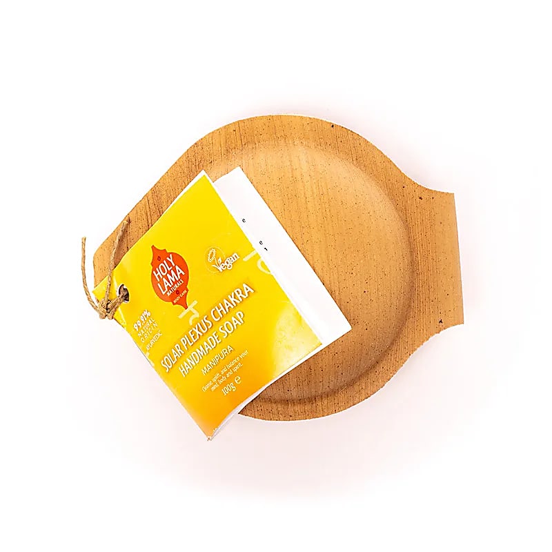 Holy Lama zeep zonnevlecht chakra palmblad (100g)