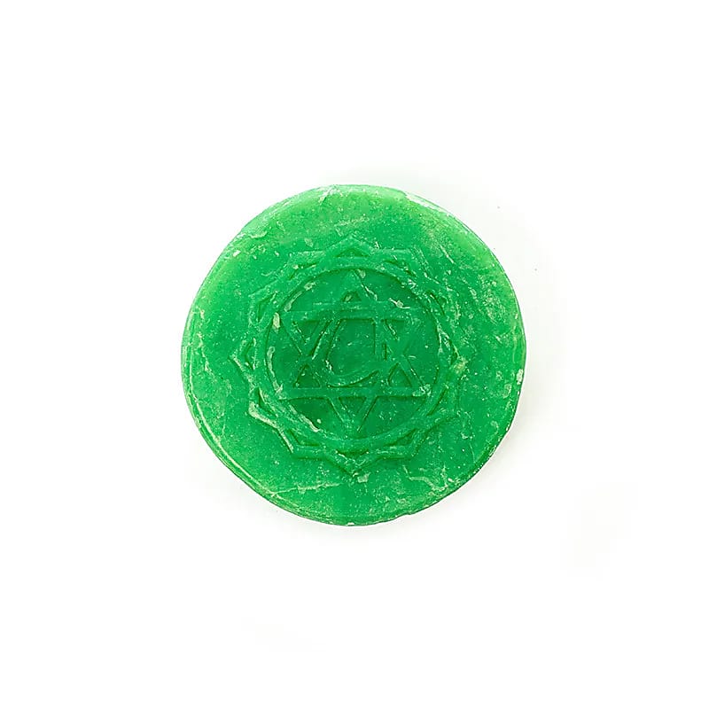 Chakra soap bar hart palmblad (100g)