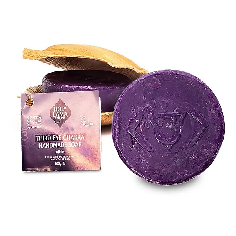 Chakra soap bar, Holy Lama derde oog zeep (100g)