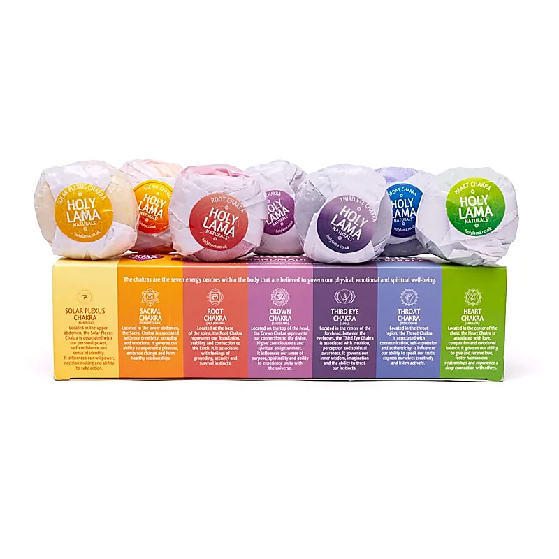 Holy Lama chakra soap (7x50g), 7 chakra's zepen