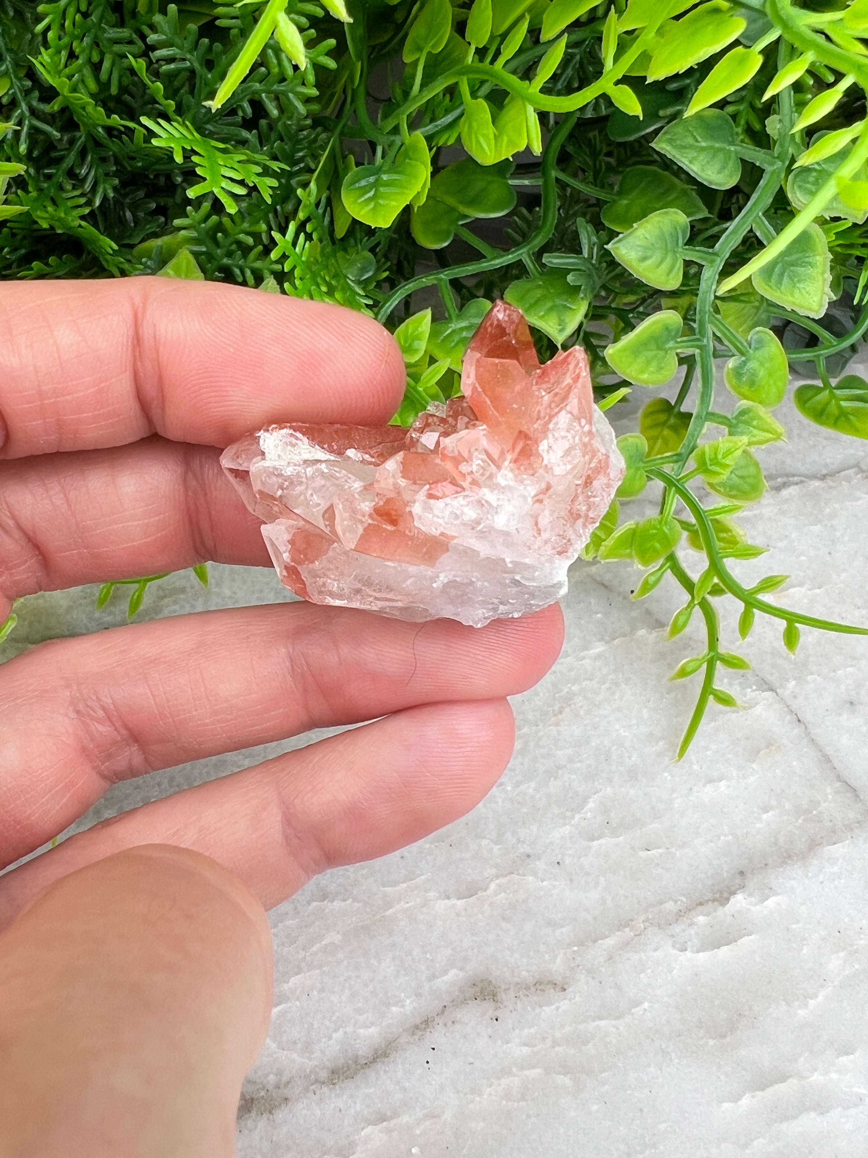 Red Healer (Hematoïde kwarts) cluster (3 cm)