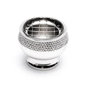 Vernikkelde wierookbrander messing (6x5cm)