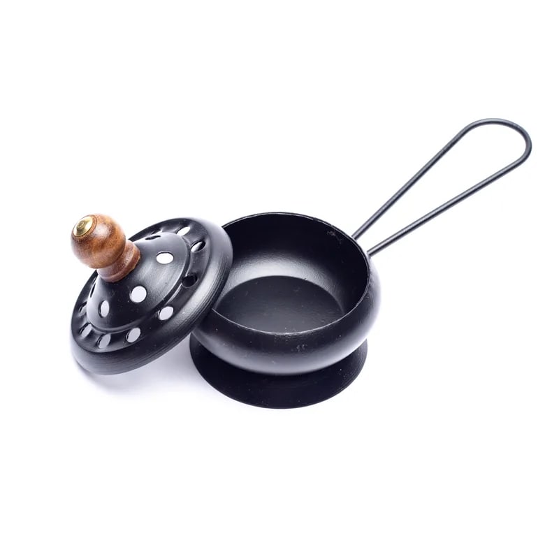IJzeren wierookbrander met handvat (7.5cm)