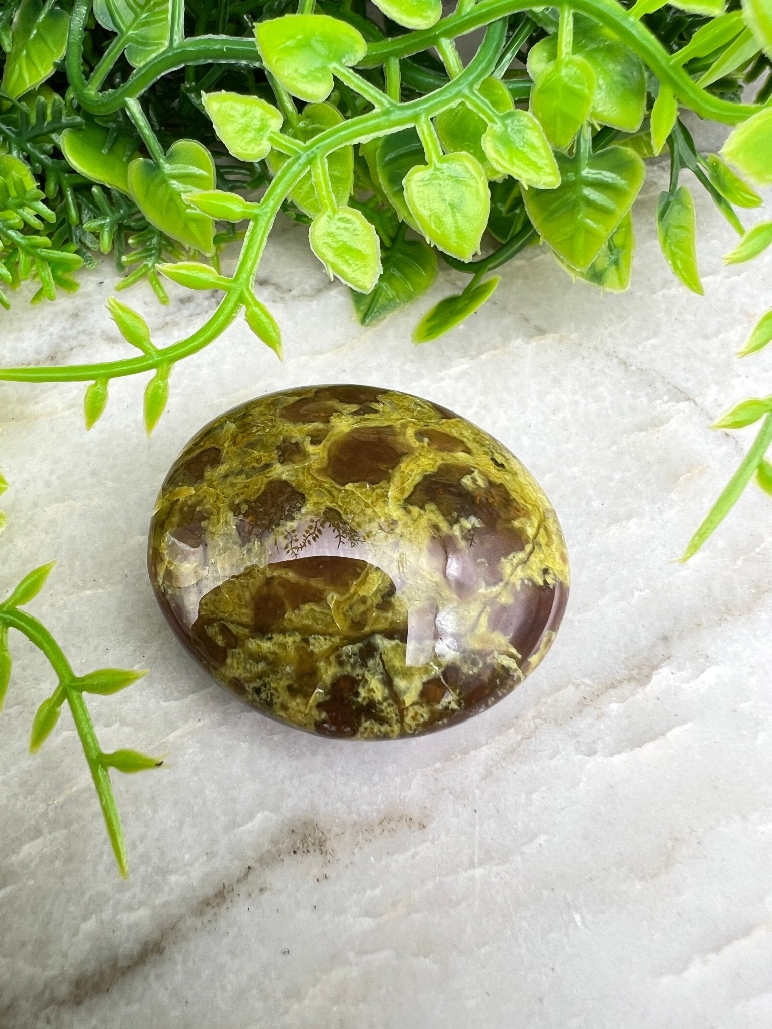 Grüner Opal als Kuschelstein (4 cm) von KEY LIME STORE
