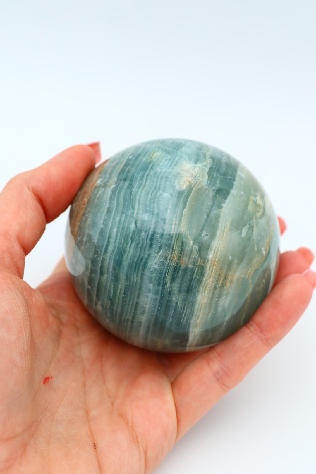 Blaue Onyx-Kugel 0,555 kg von KEY LIME STORE