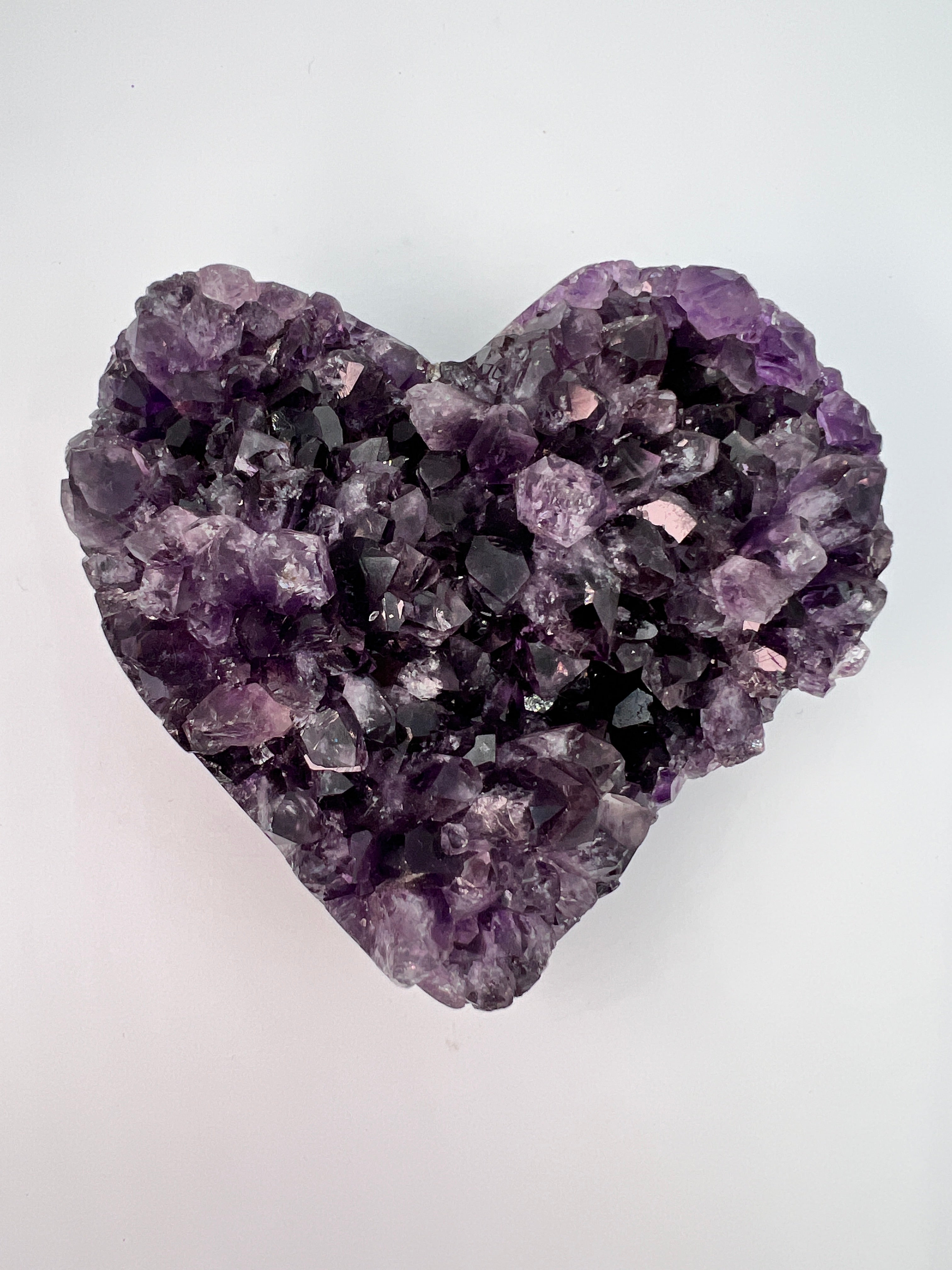 Groot amethist hart – hoge kwaliteit - 0.522 kg