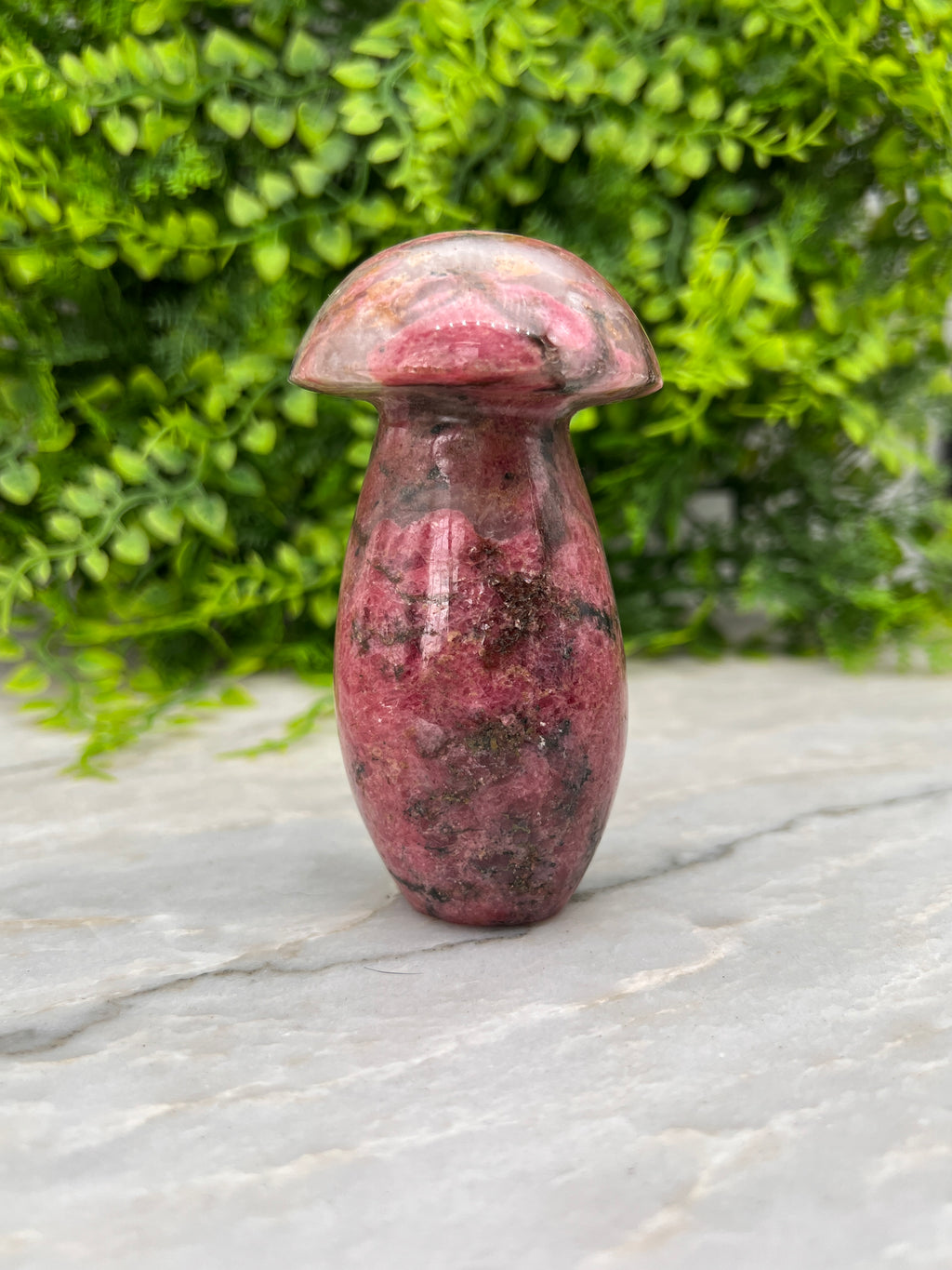 Rhodonit-Pilz (10,5 cm / 382 g)
