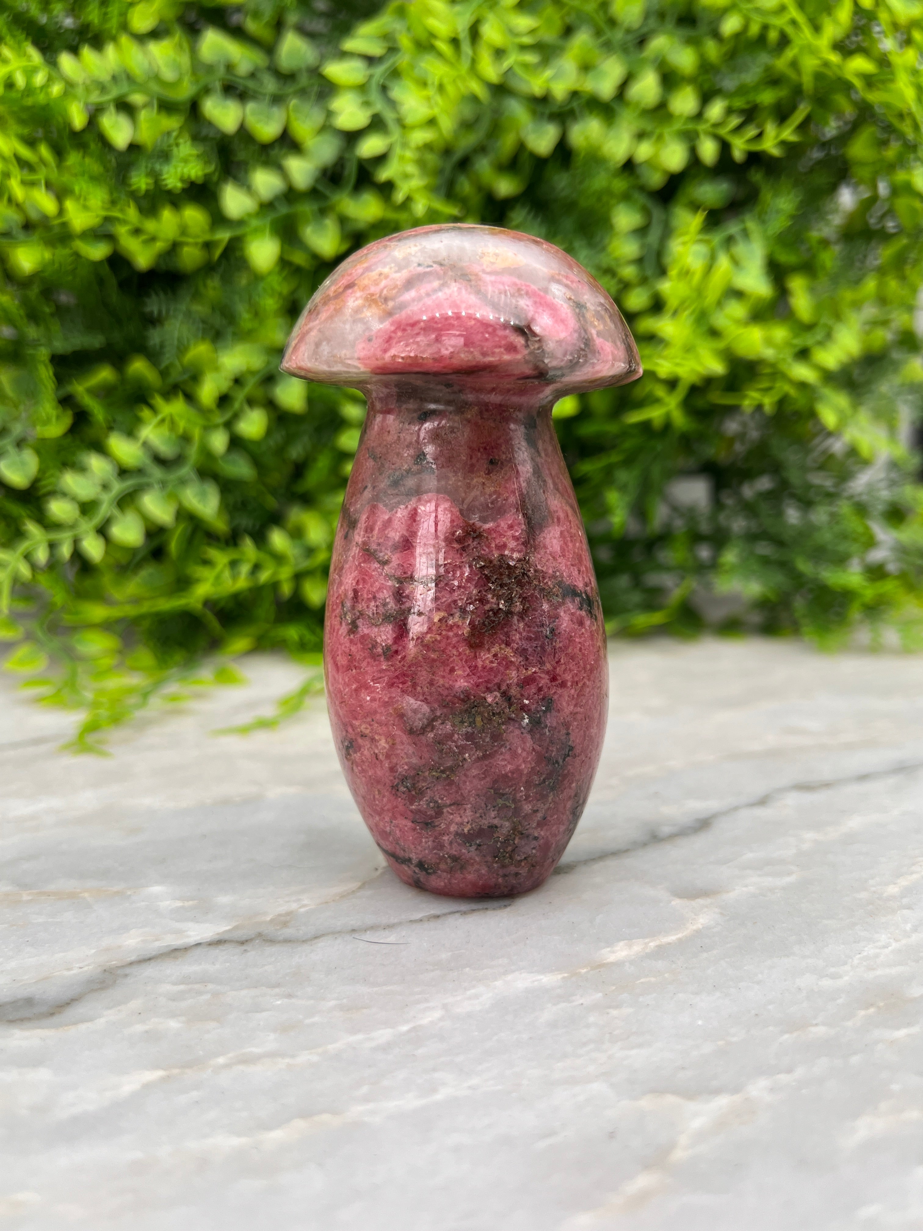 Rhodonit-Pilz (10,5 cm / 382 g)