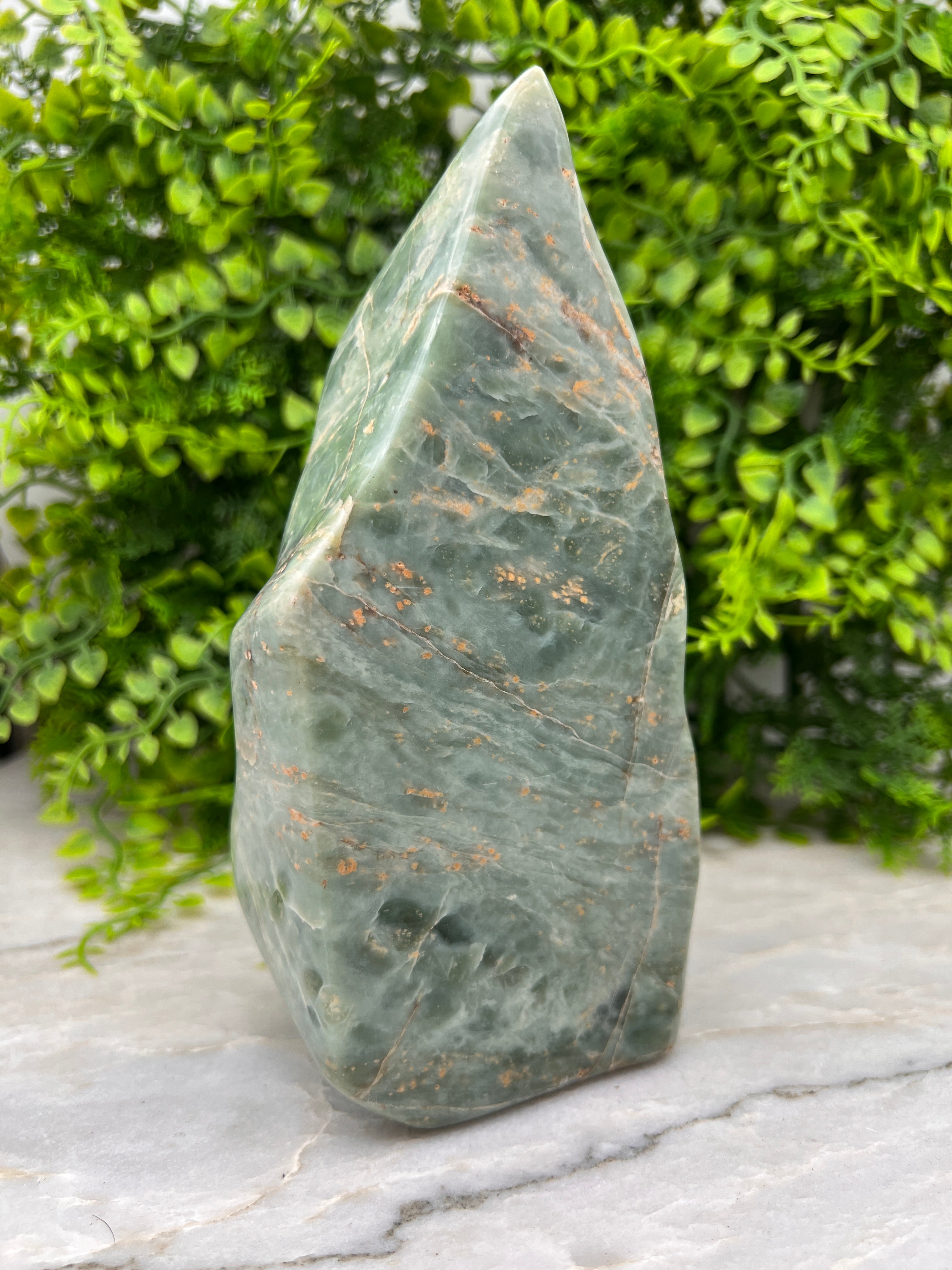 Amazonit (Südafrika) – Skulptur (17 cm x 1,25 kg)