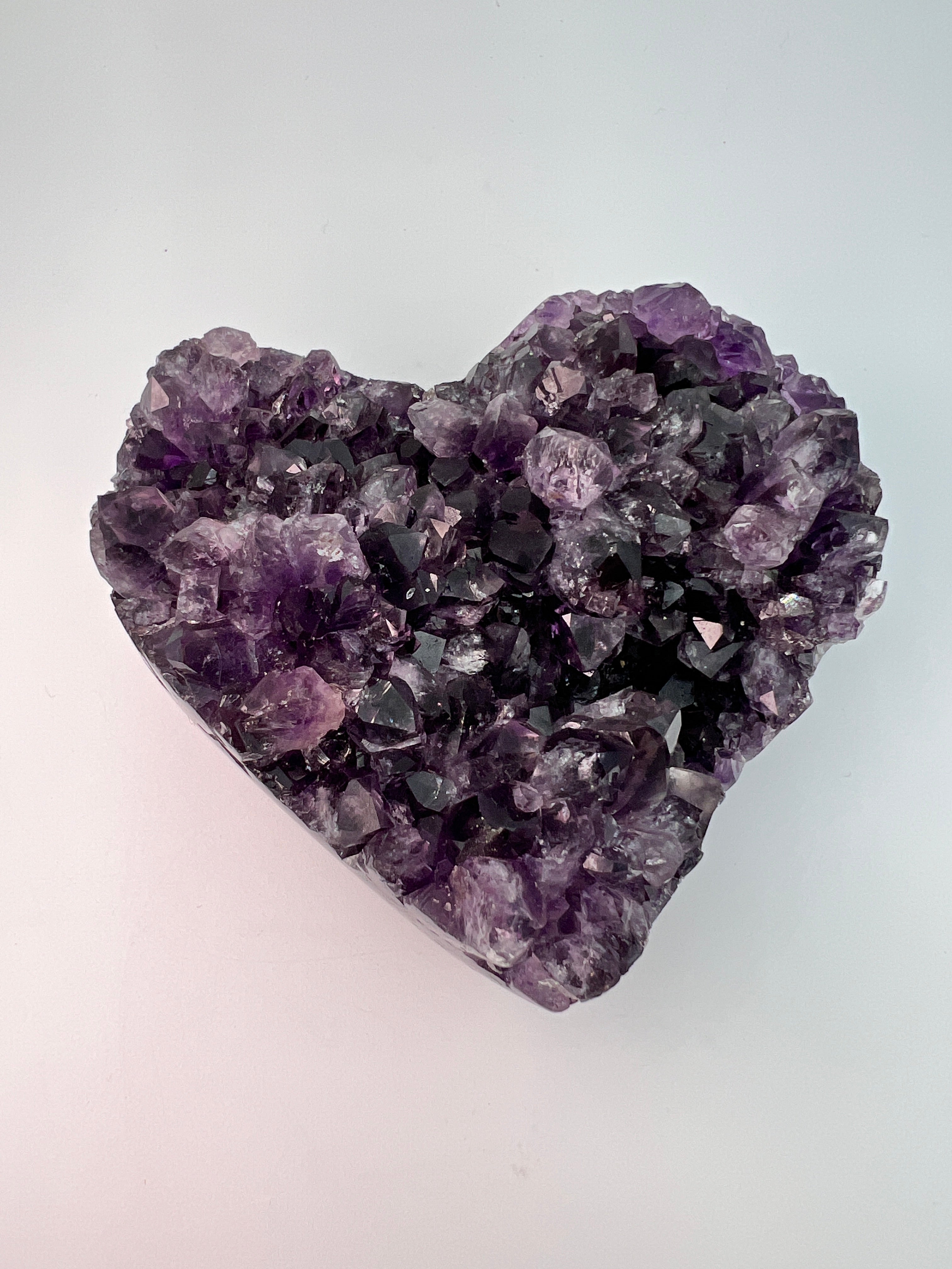 Groot amethist hart – hoge kwaliteit - 0.522 kg