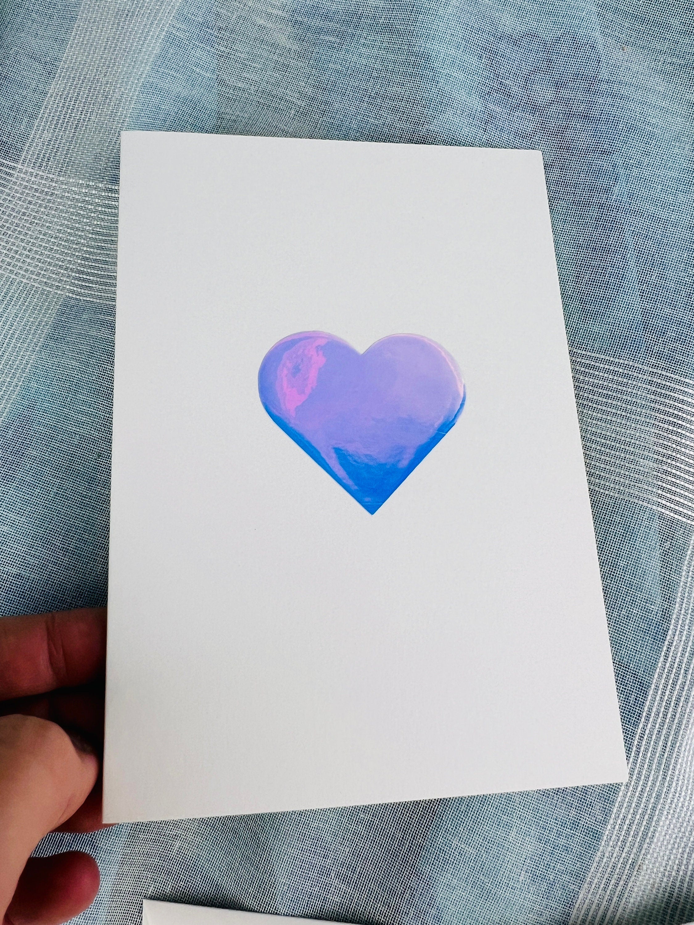 Bundle of 5 Handcrafted Double Postcards and Matching Envelopes