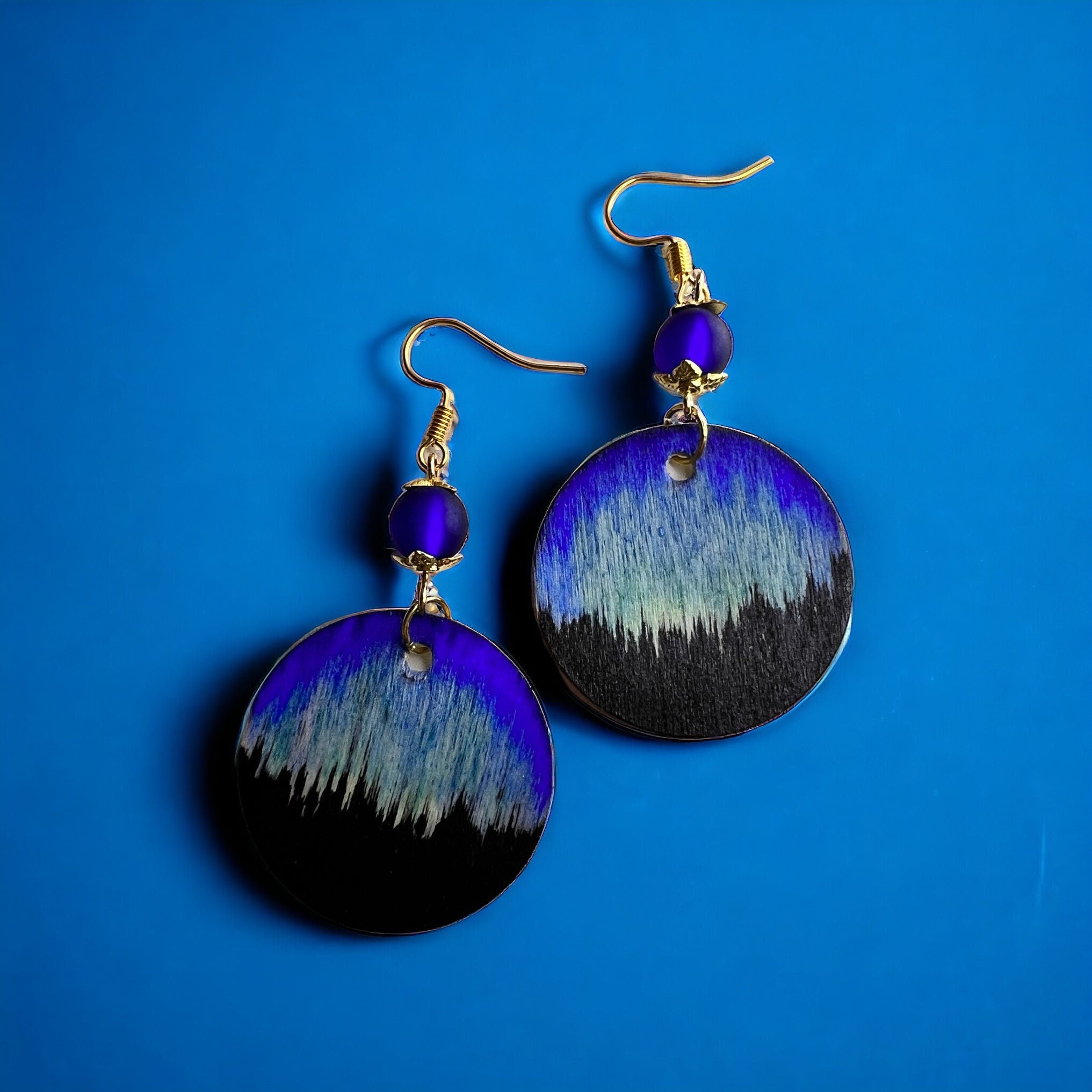 Boucles d'oreilles « Aurore boréale »