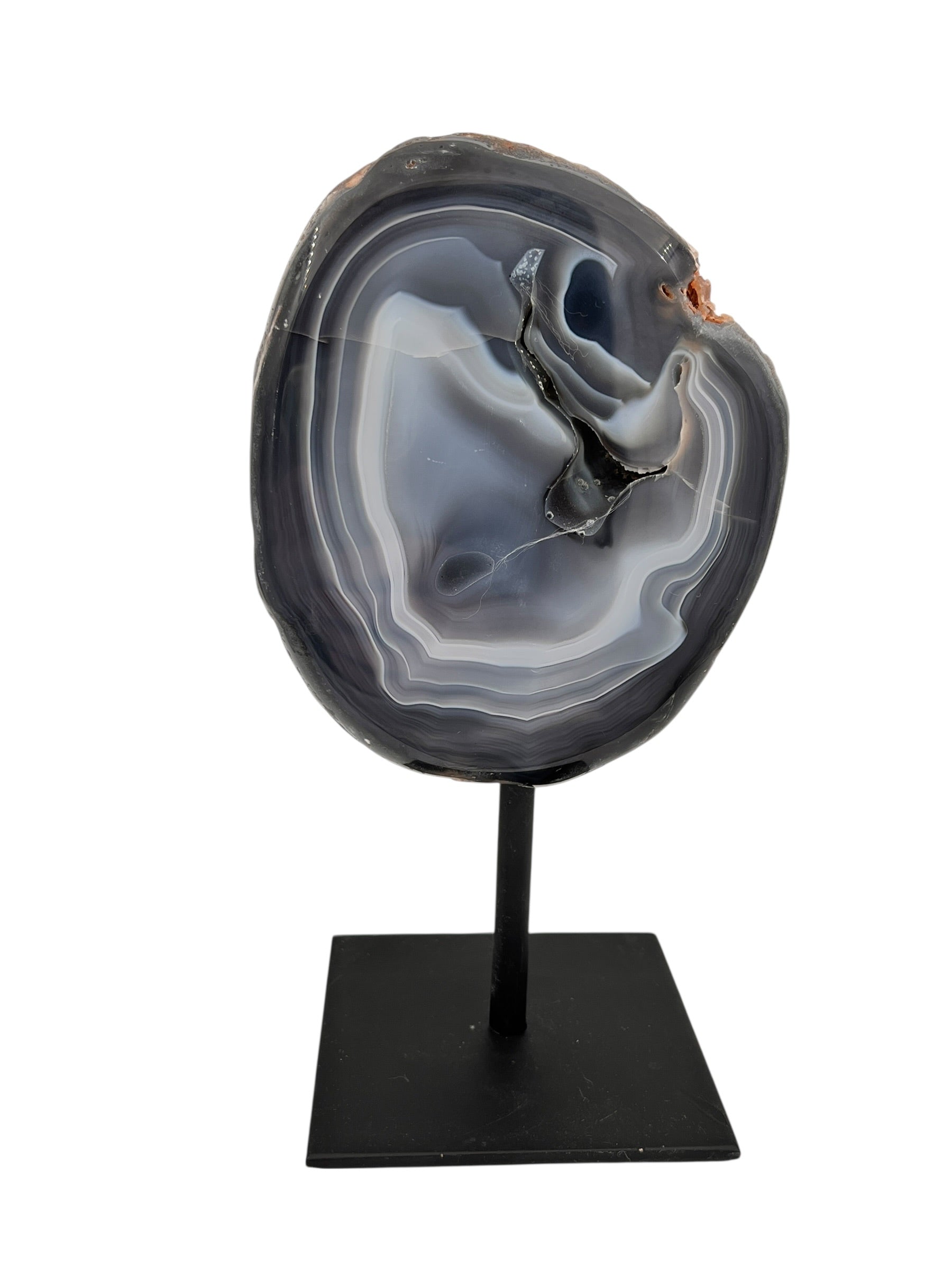 Halve agaat op standaard 1.615 kg