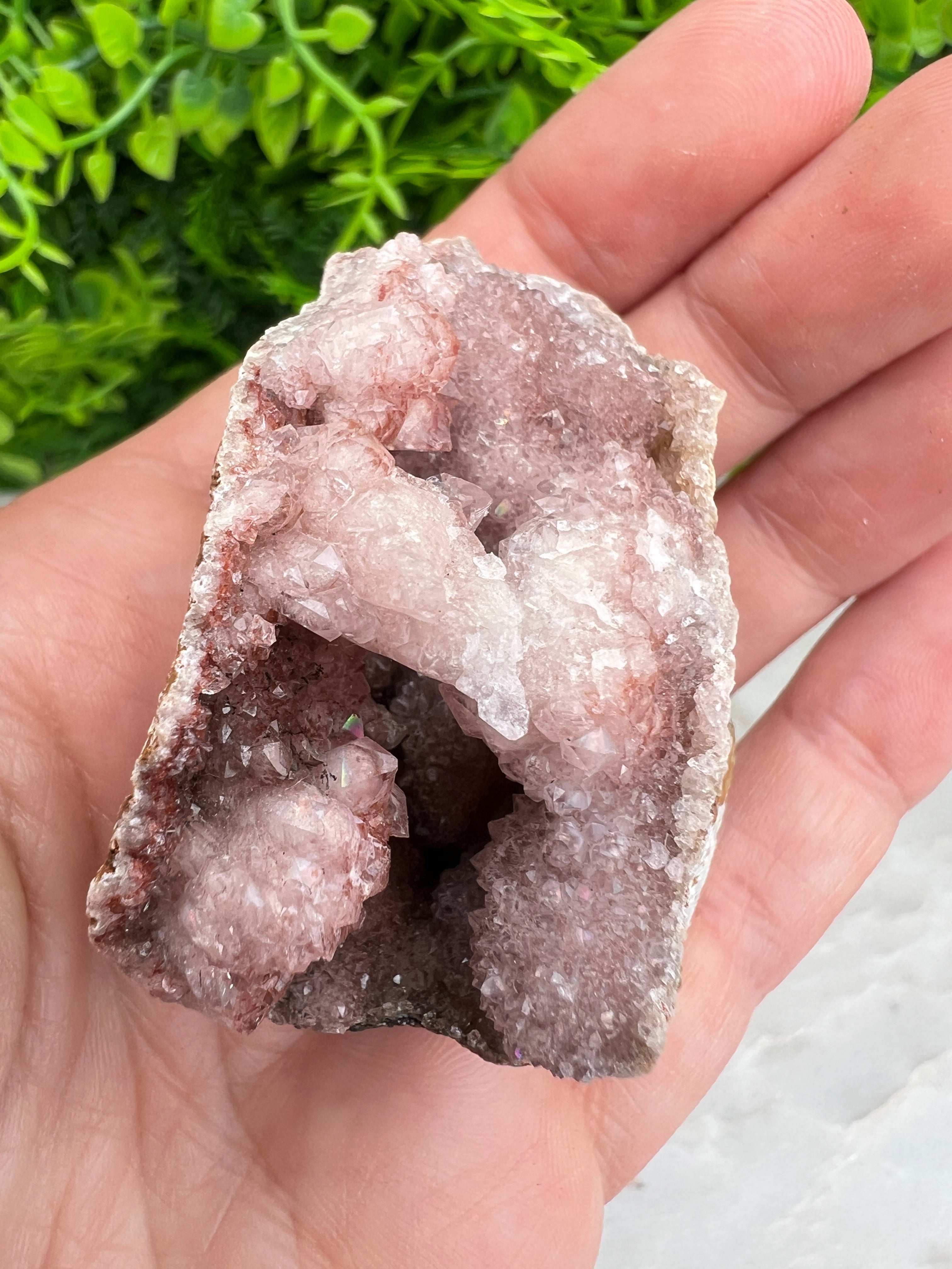 Roze Amethist cluster (5 cm)