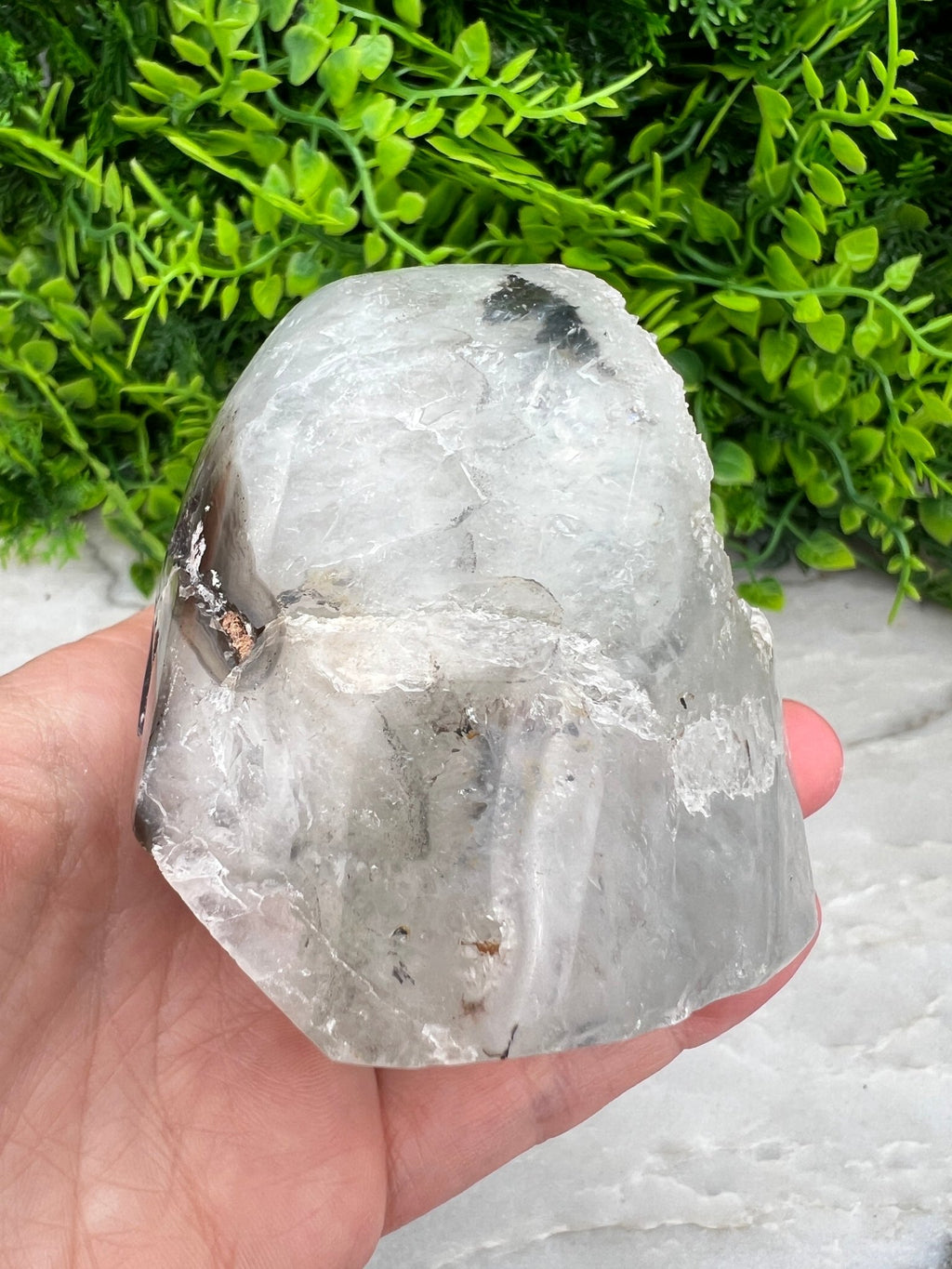 Amethyst-Geode, geschliffener Sockel (6 cm) von KEY LIME STORE