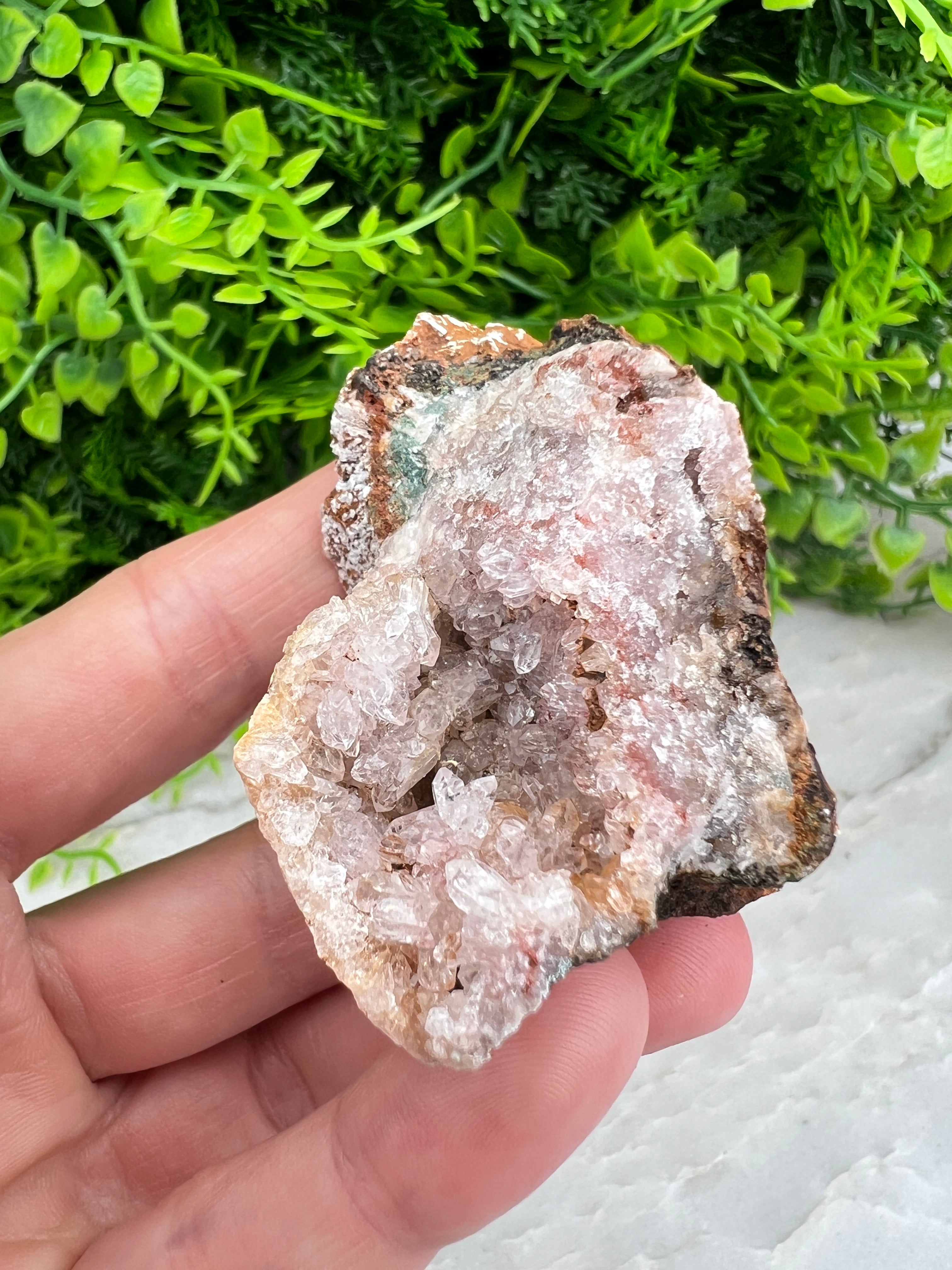 Roze Amethist cluster (5 cm)