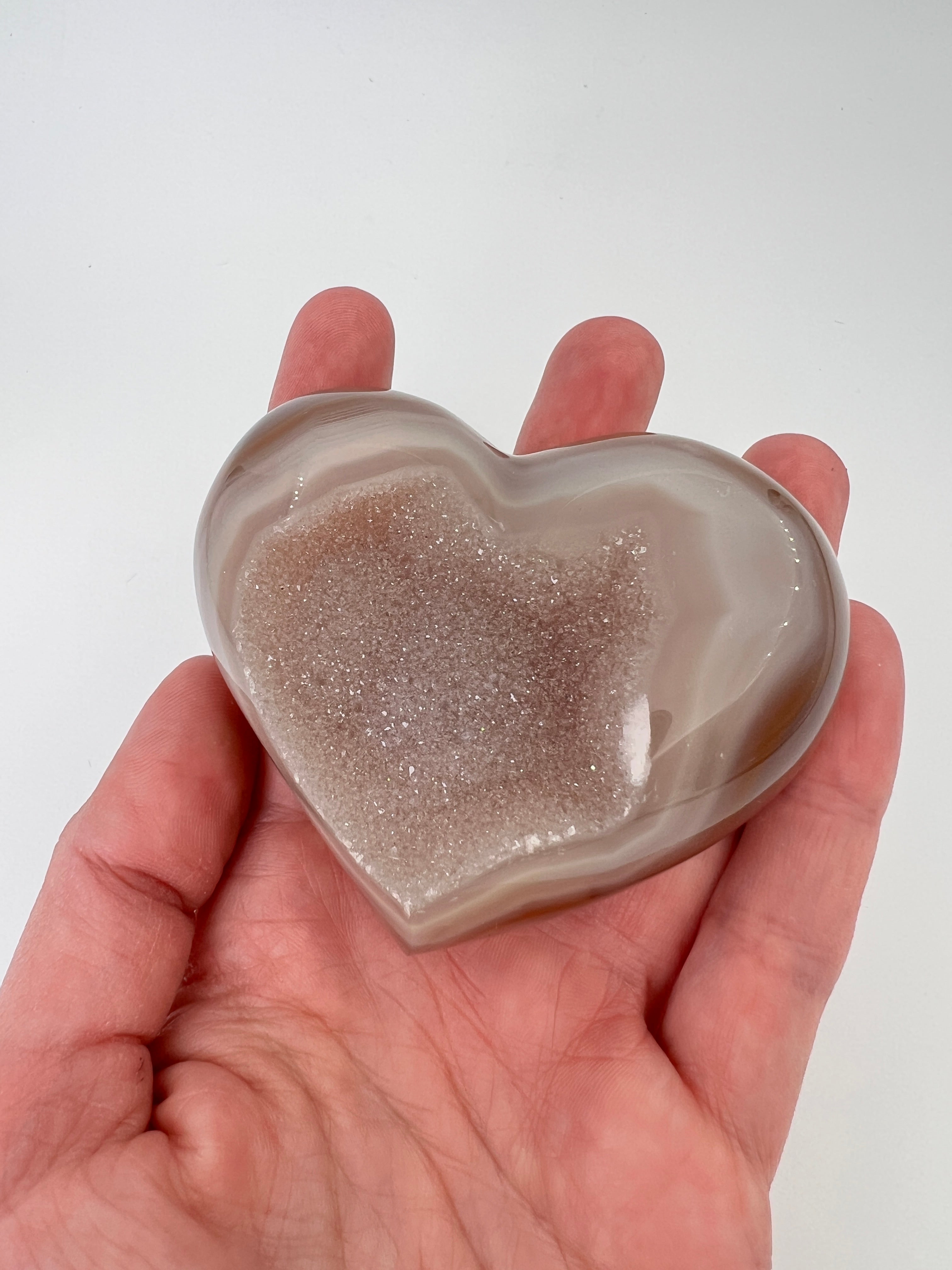 Agaat druze hart 0.183 kg