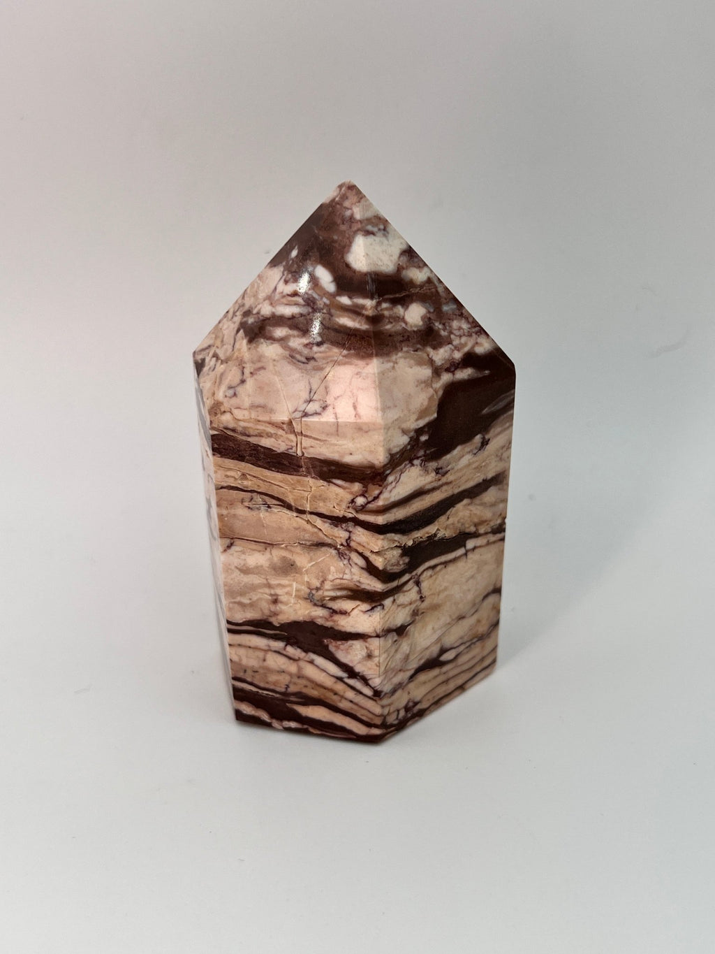 Zebra-Jaspis-Turm 0,252 kg von KEY LIME STORE