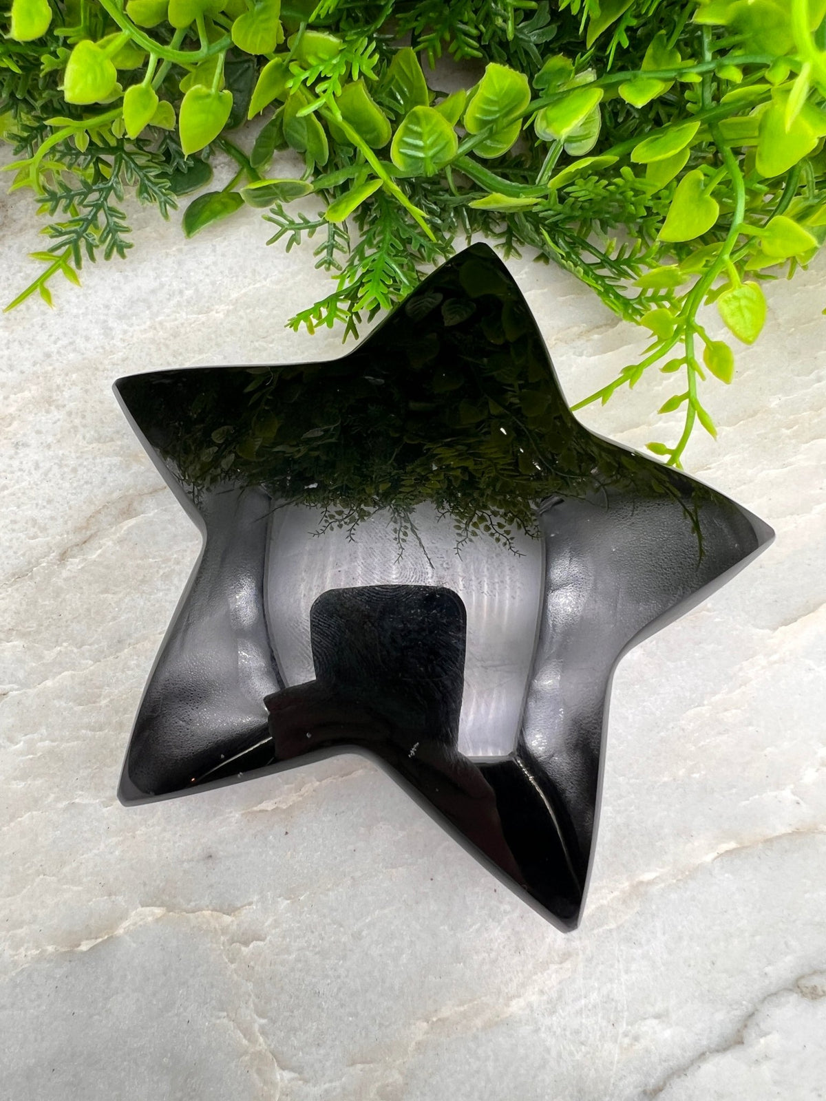 Zwarte Obsidiaan ster by KEY LIME STORE