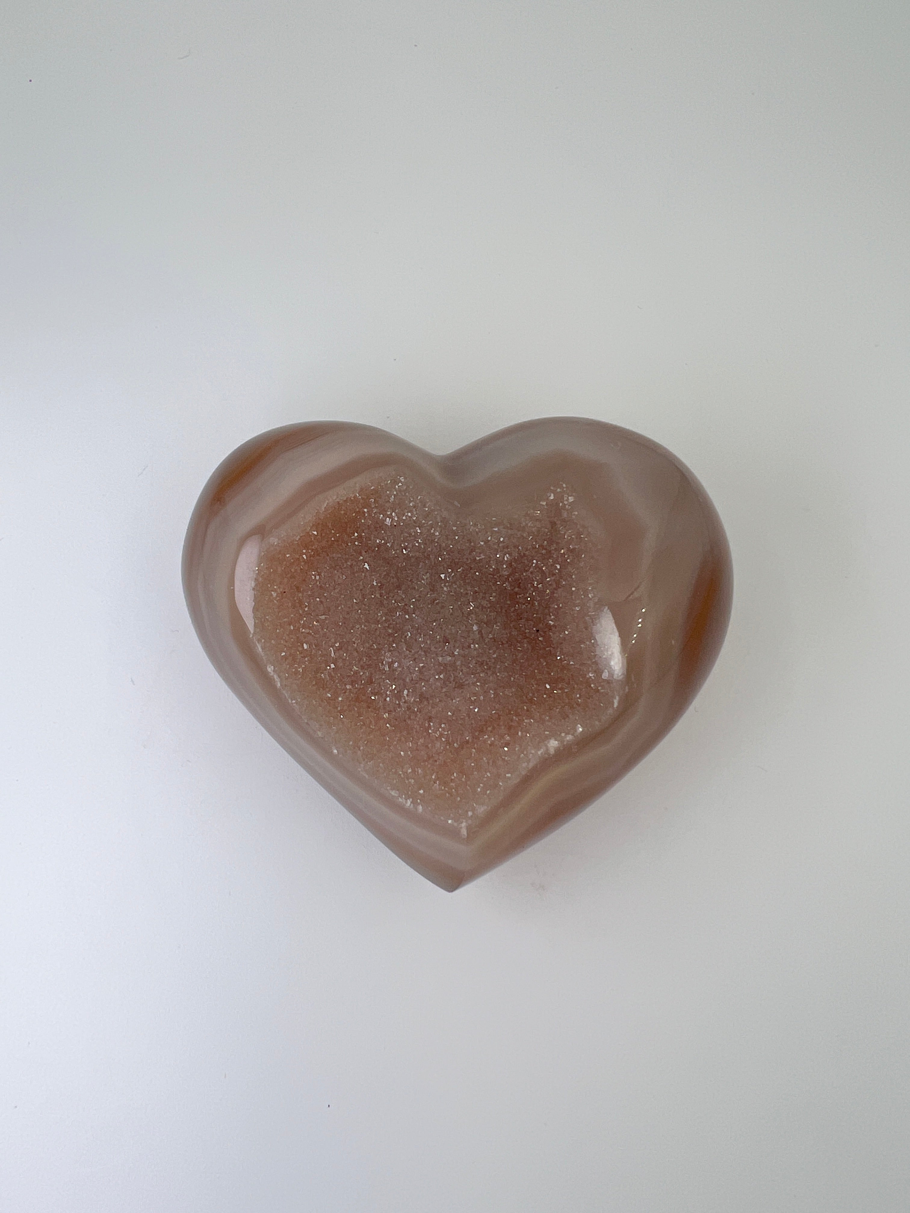 Agaat druze hart 0.183 kg