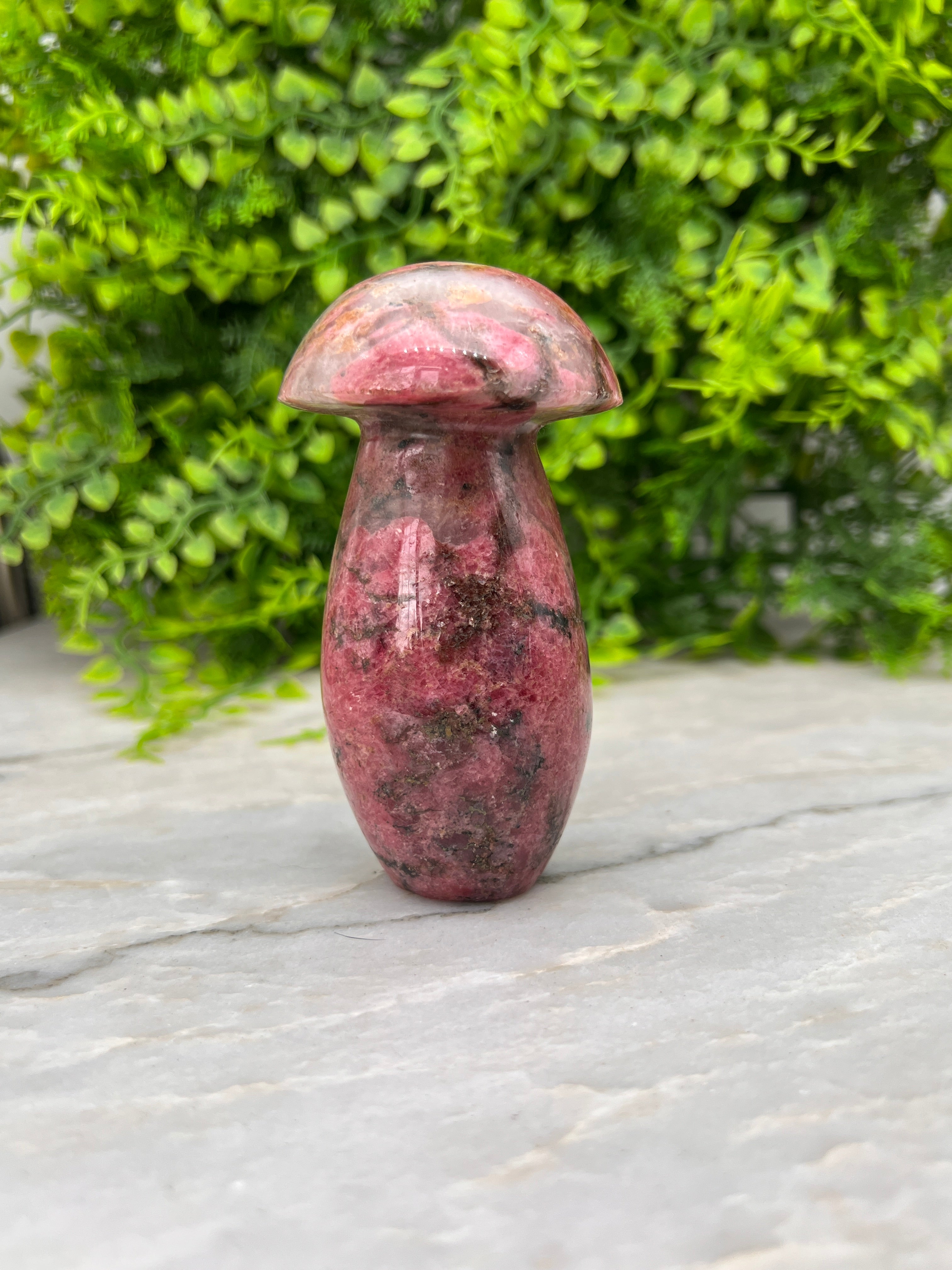 Rhodonit-Pilz (10,5 cm / 382 g)