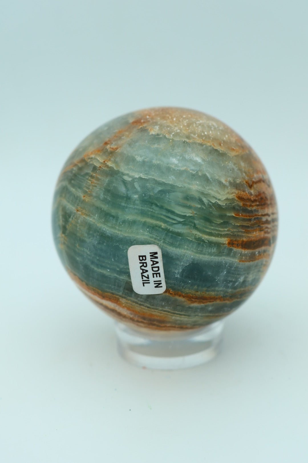 Blaue Onyx-Kugel, 0,333 kg, von KEY LIME STORE