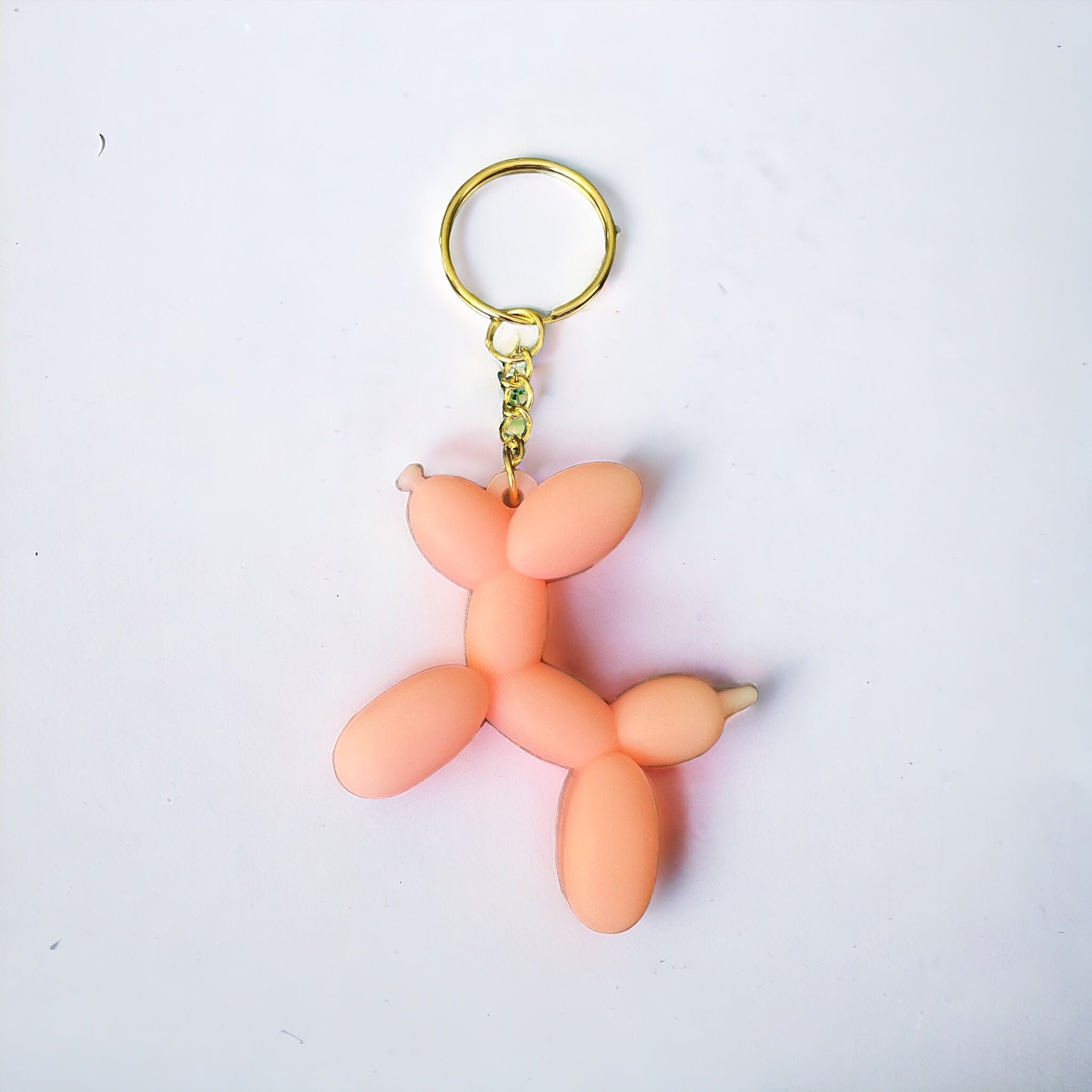 Schlüsselanhänger mit rosa Ballontier