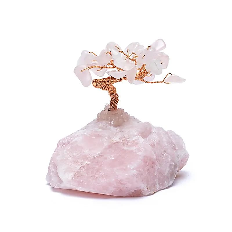 Rozenkwarts edelsteenboom (±7x6cm)